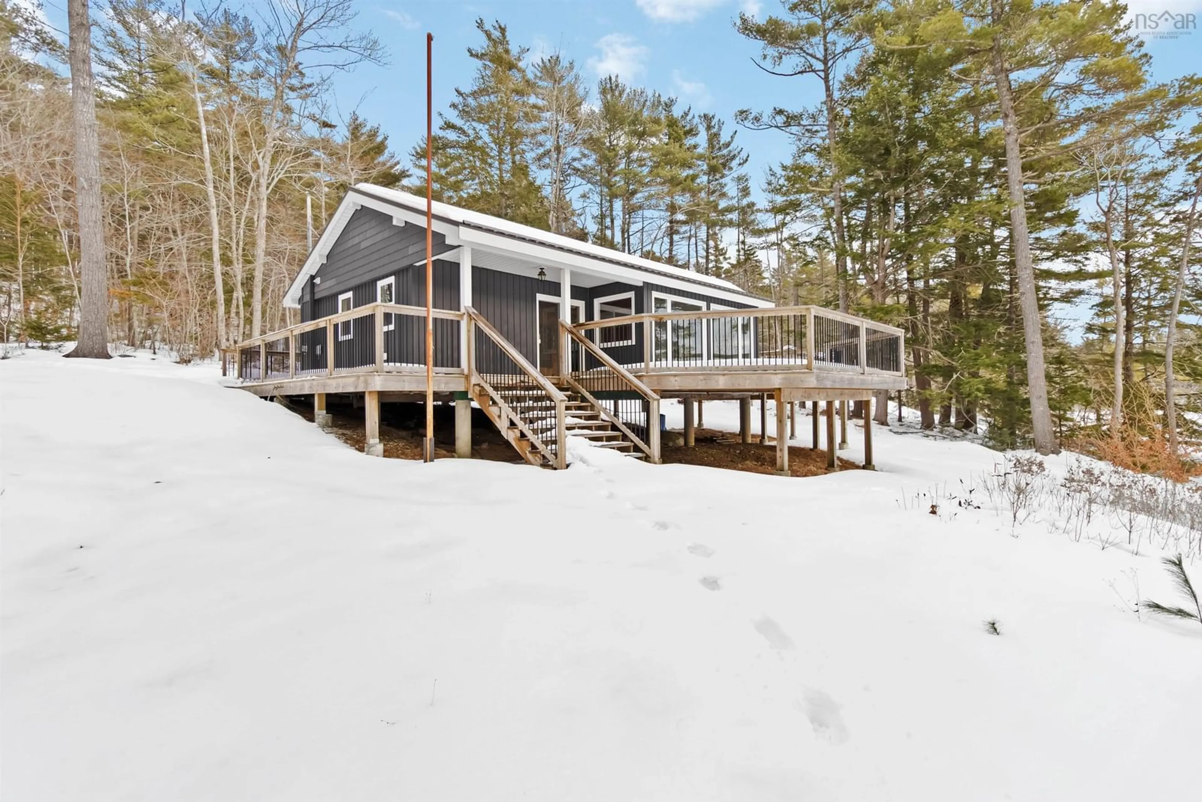 Patio, water/lake/river/ocean view for 63 Gulch Rd, Labelle Nova Scotia B0T 1E0