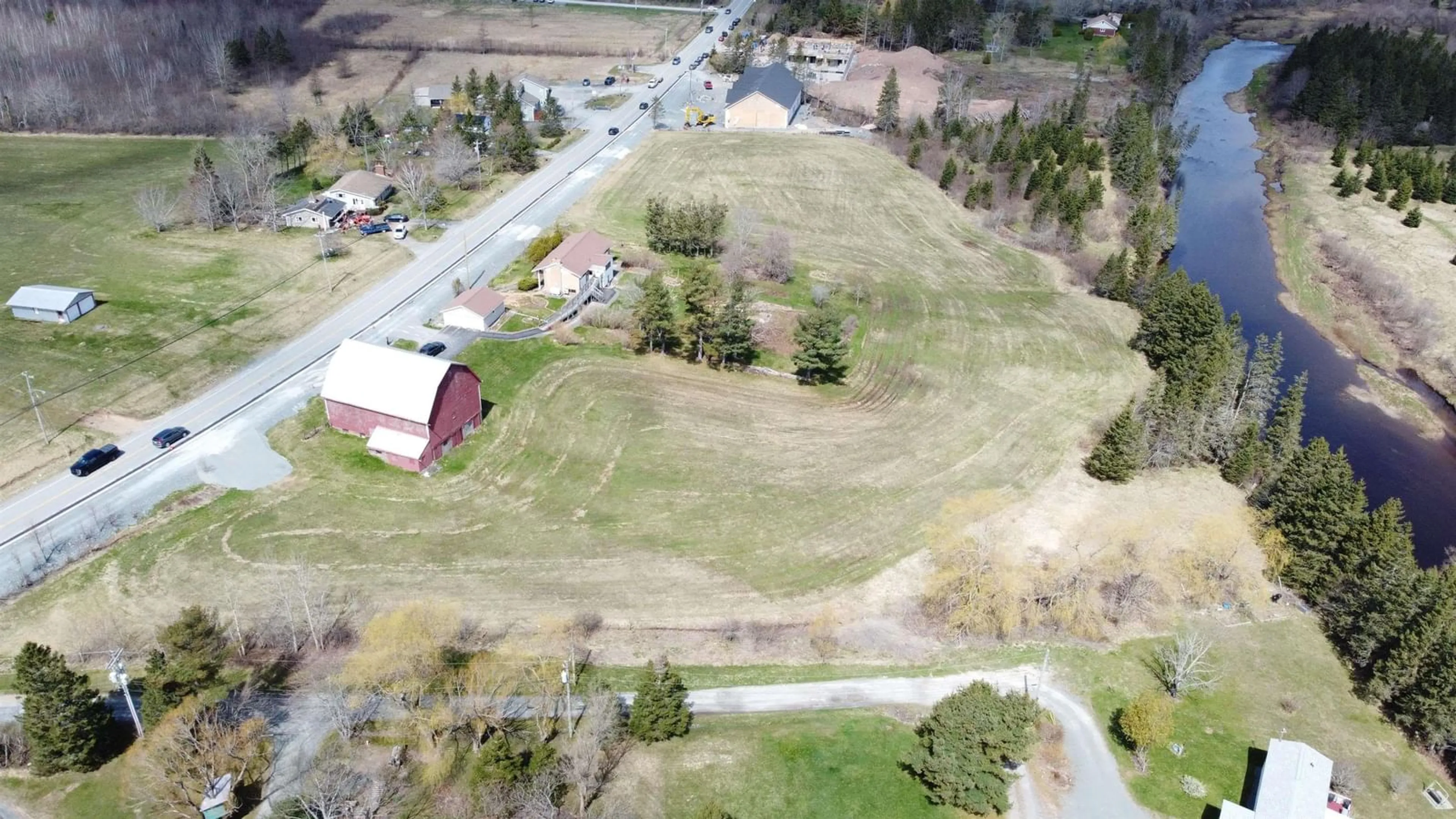A pic from outside/outdoor area/front of a property/back of a property/a pic from drone, unknown for 373 214 Hwy, Elmsdale Nova Scotia B2S 2L8