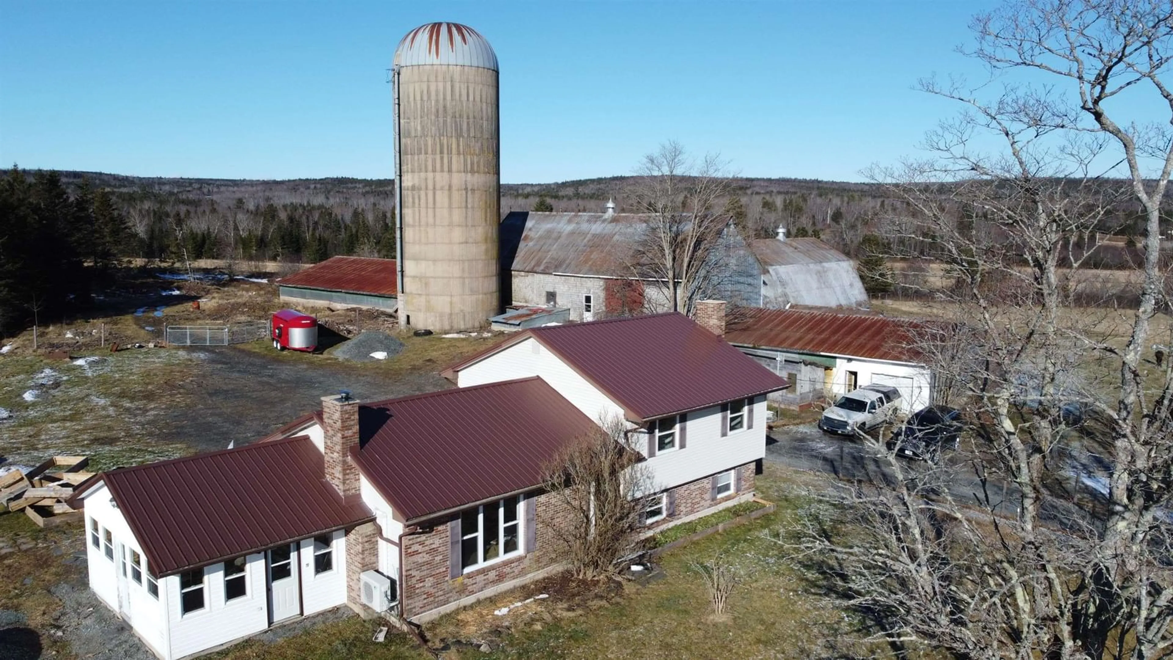 A pic from outside/outdoor area/front of a property/back of a property/a pic from drone, building for 11454 Highway 224, Elmsvale Nova Scotia B0N 1X0