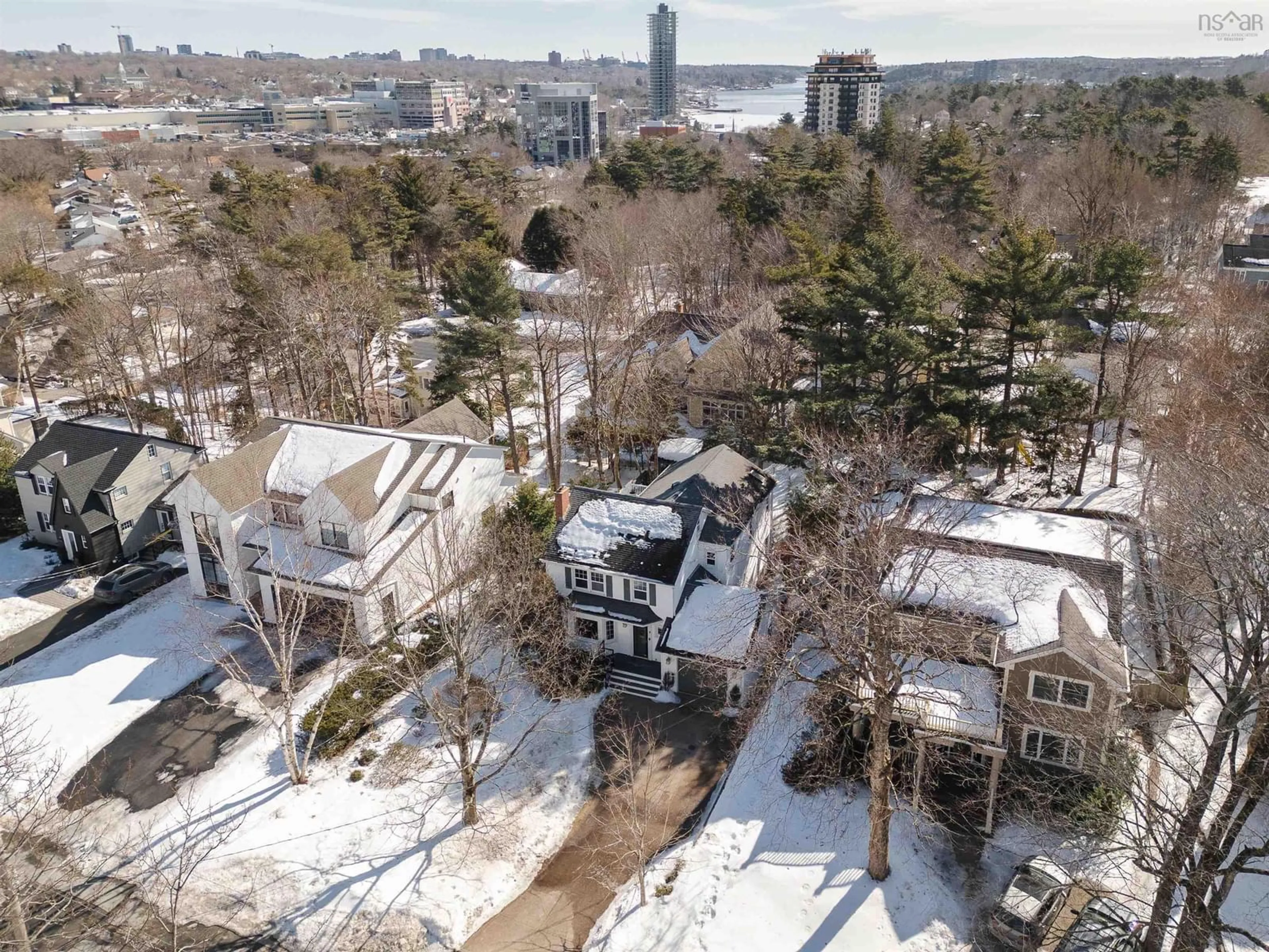 A pic from outside/outdoor area/front of a property/back of a property/a pic from drone, street for 8 Rosemount Ave, Halifax Nova Scotia B3N 1X8