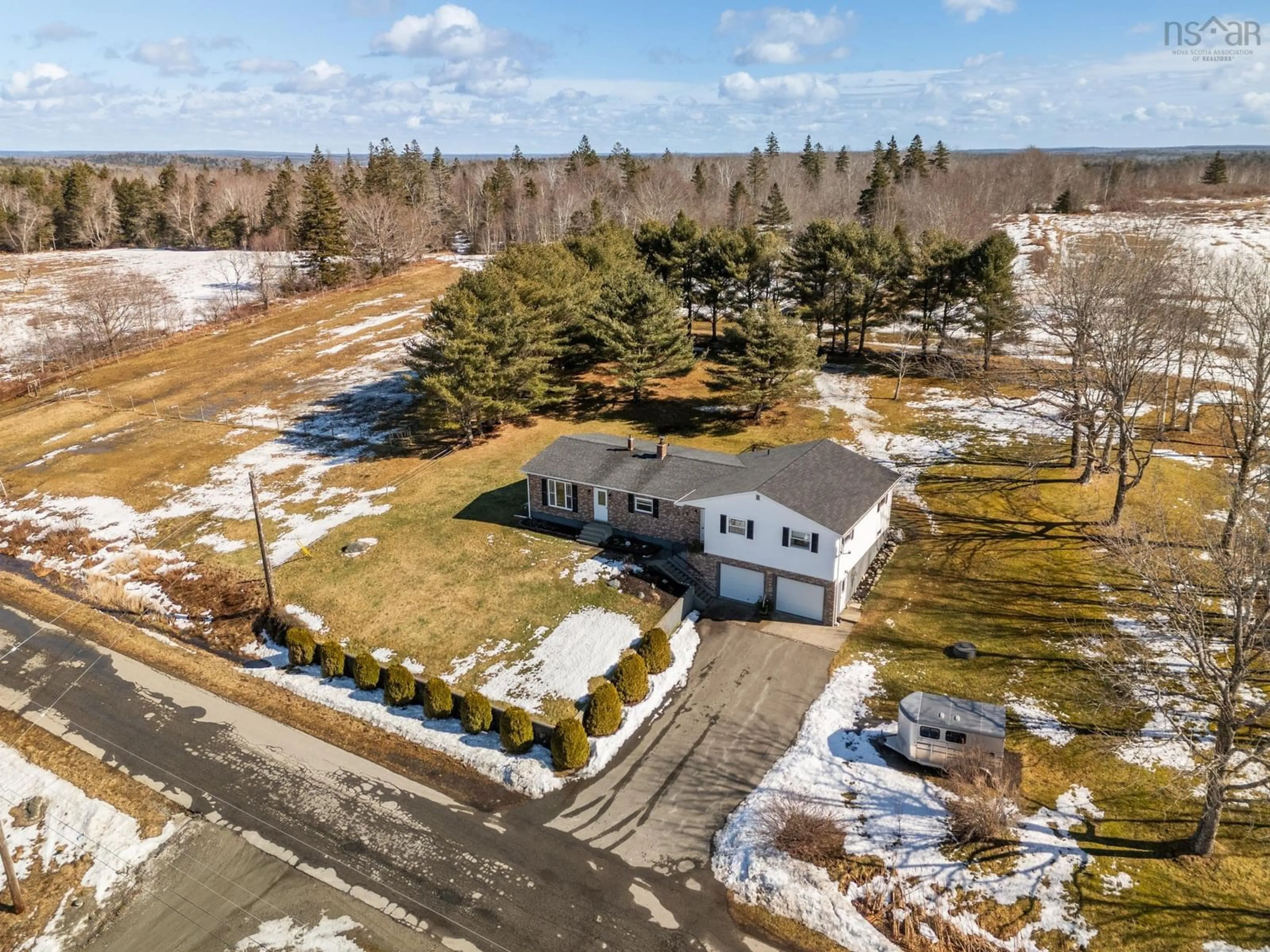 A pic from outside/outdoor area/front of a property/back of a property/a pic from drone, street for 256 Killam Rd, Deerfield Nova Scotia B5A 5N8