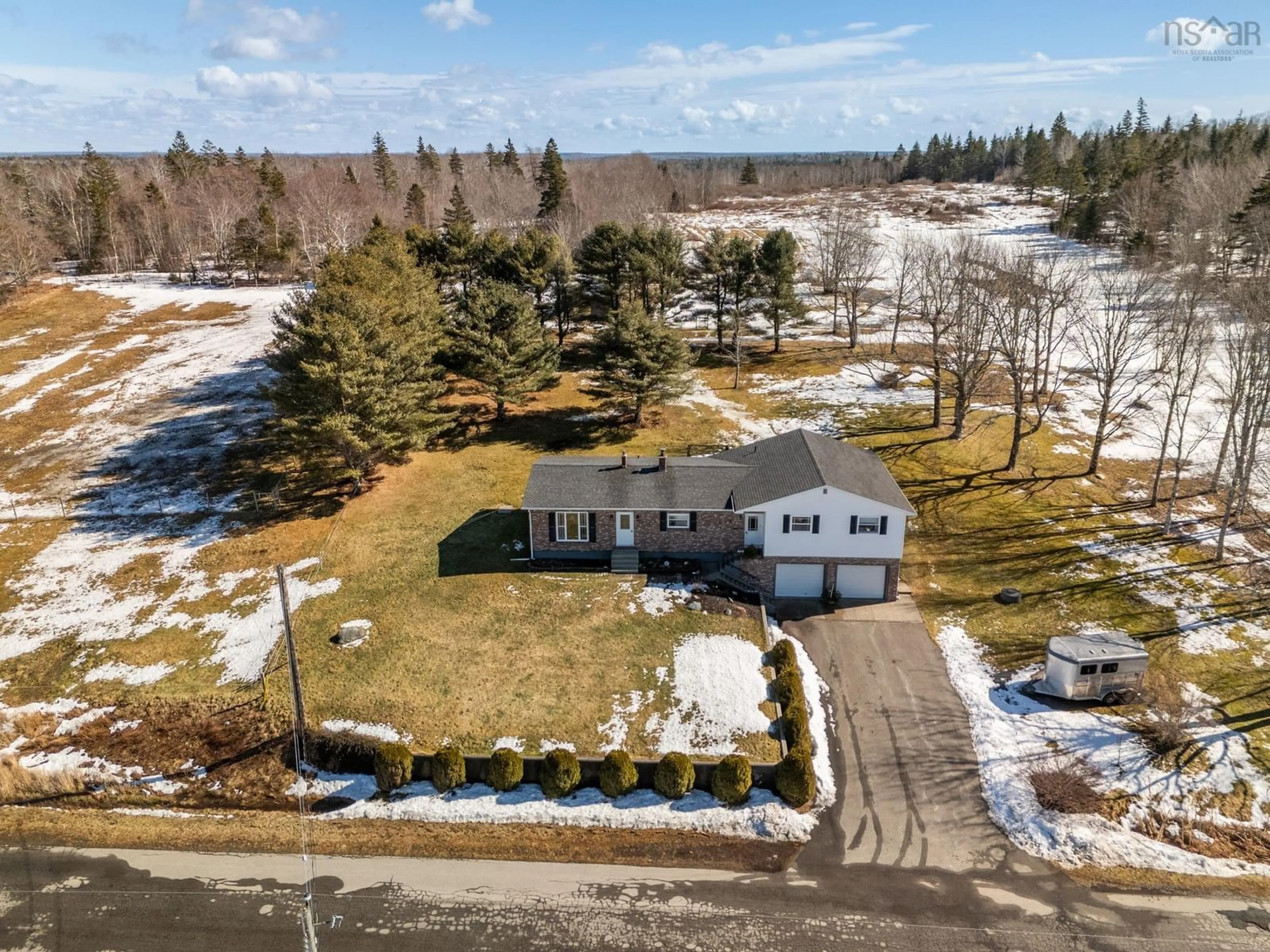 A pic from outside/outdoor area/front of a property/back of a property/a pic from drone, street for 256 Killam Rd, Deerfield Nova Scotia B5A 5N8