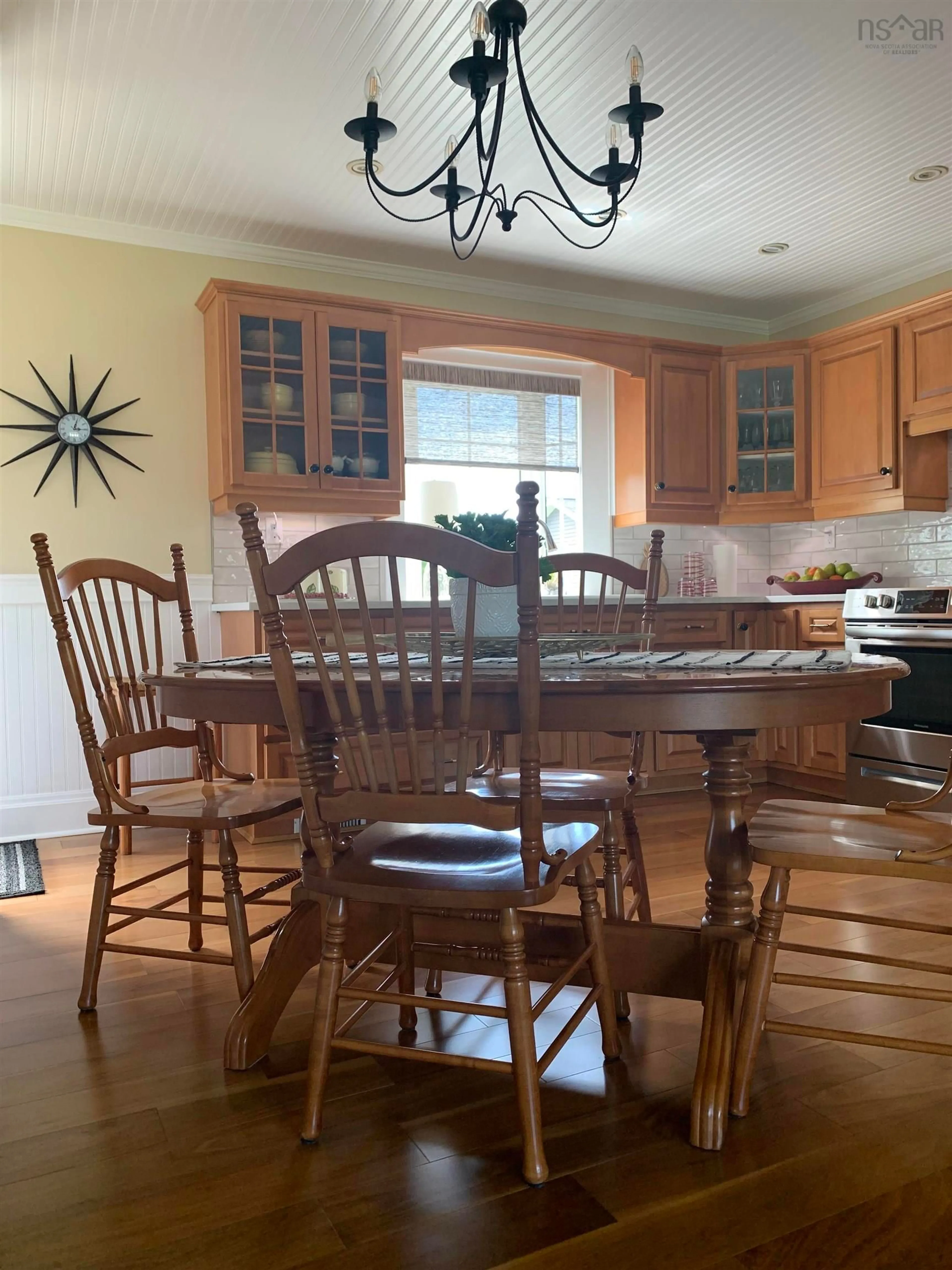 Dining room, wood/laminate floor for 17873 Ns-316, Country Harbour Nova Scotia B0H 1J0