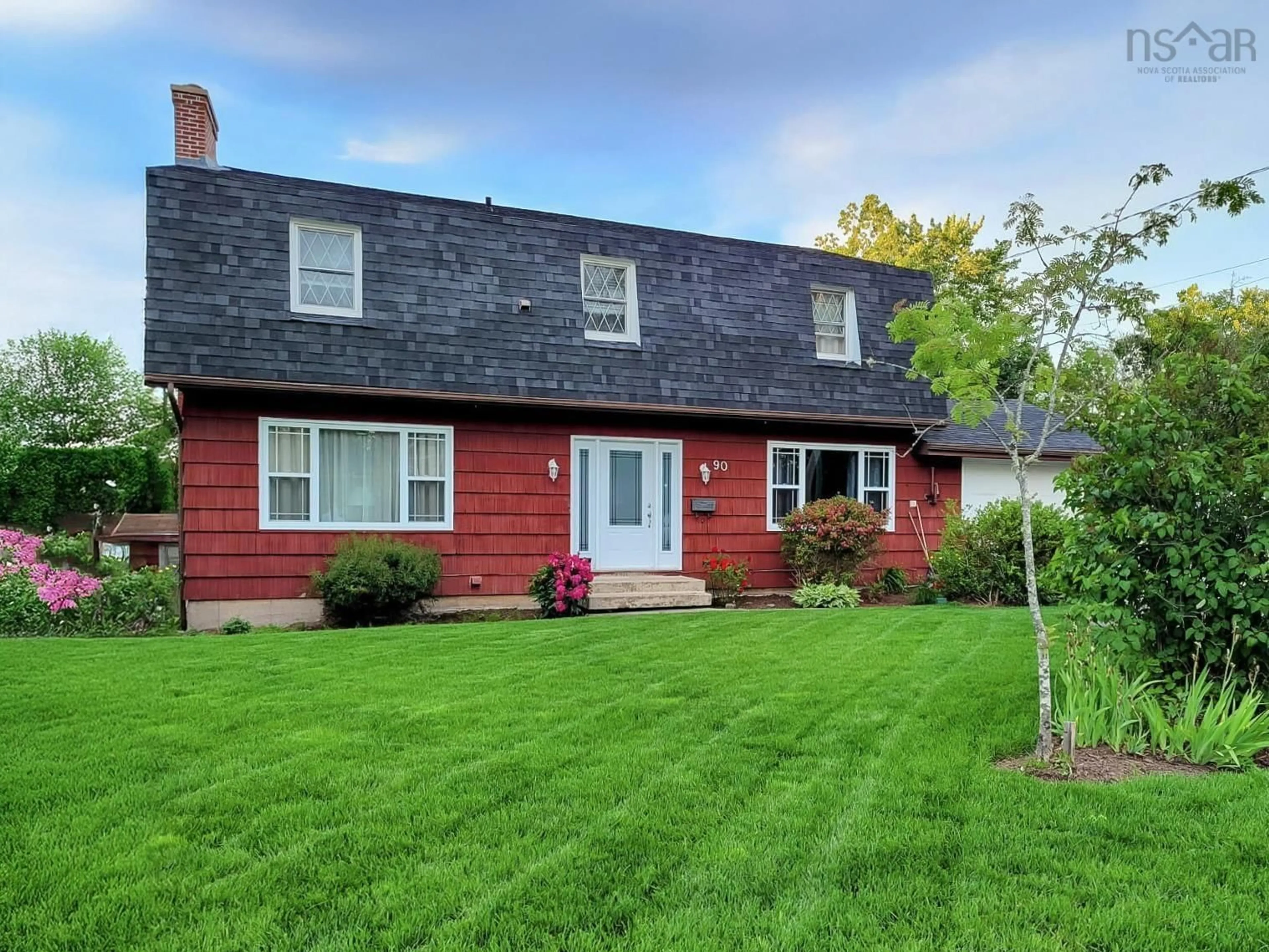 Home with vinyl exterior material, street for 90 Johnson Cres, Lower Sackville Nova Scotia B4C 3A4