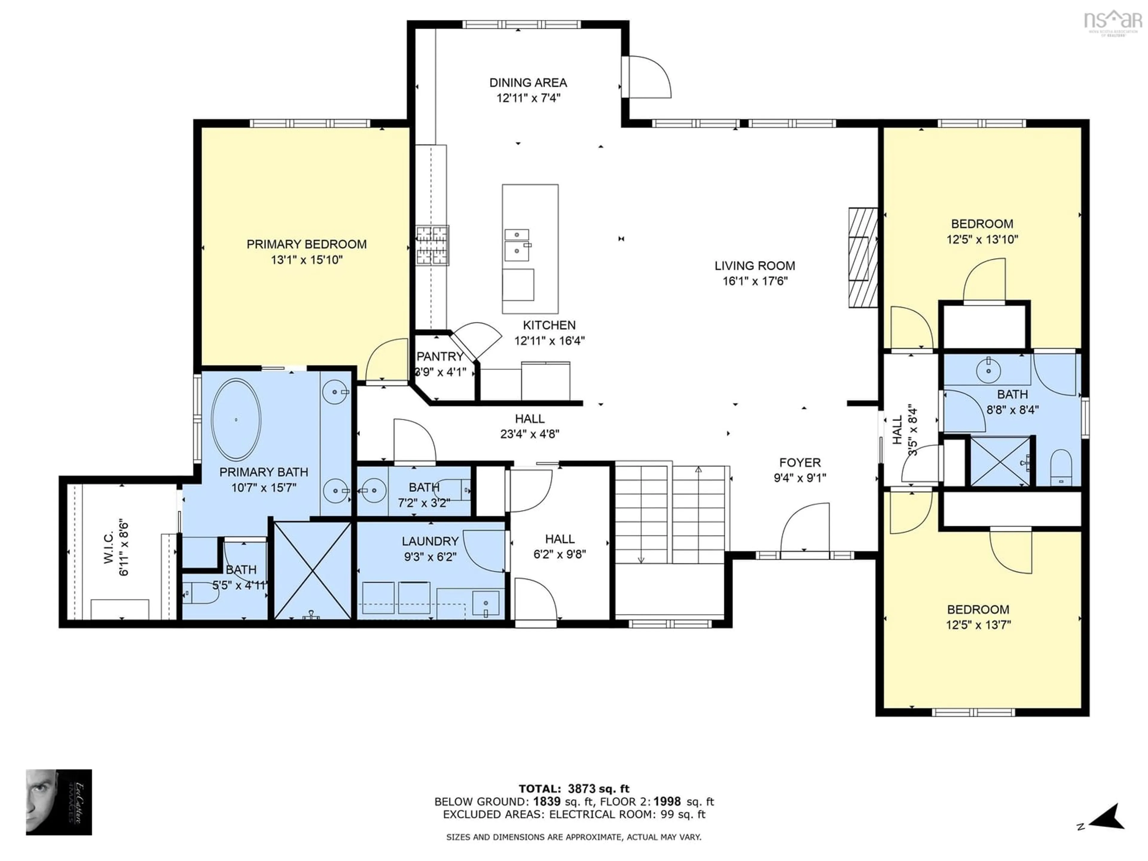 Floor plan for 57 Dungarry Close, Fall River Nova Scotia B2T 0M7