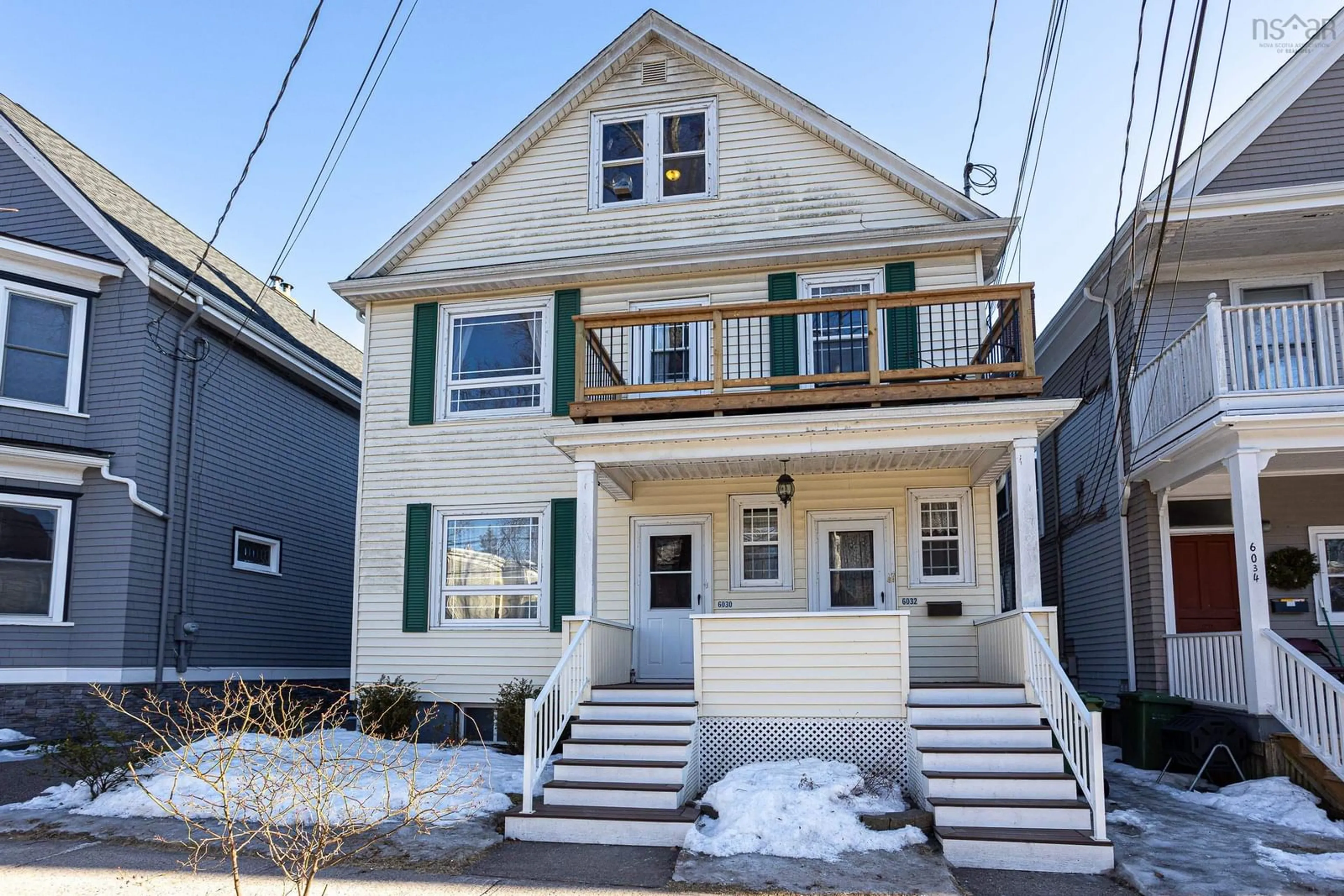 Home with vinyl exterior material, street for 6030/6032 Cherry St, Halifax Nova Scotia B3H 2K3