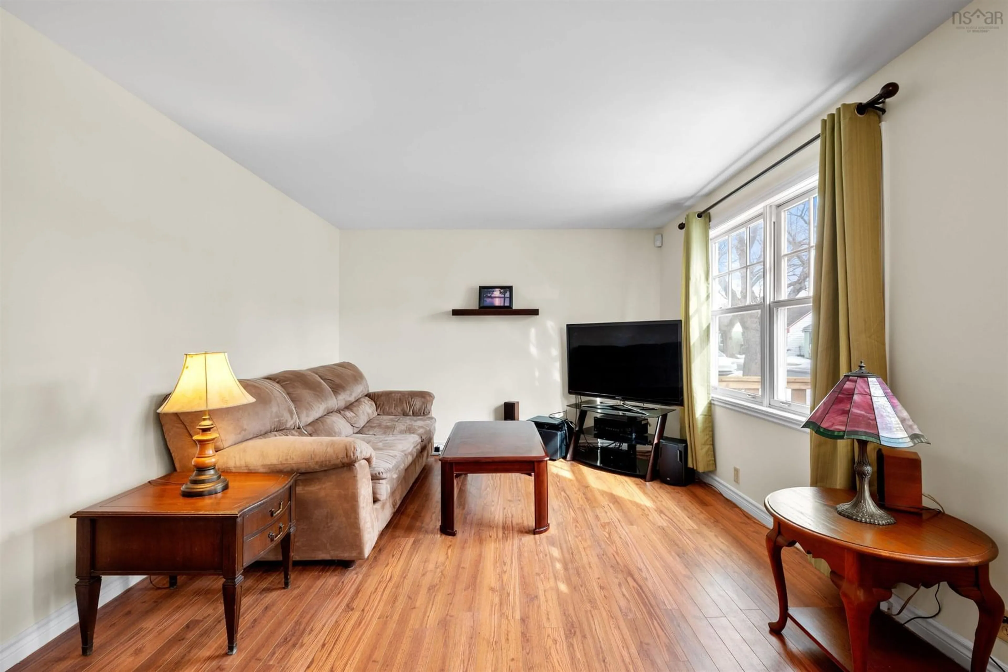 Living room with furniture, wood/laminate floor for 3 Russell Street, Dartmouth Nova Scotia B3A 3M5