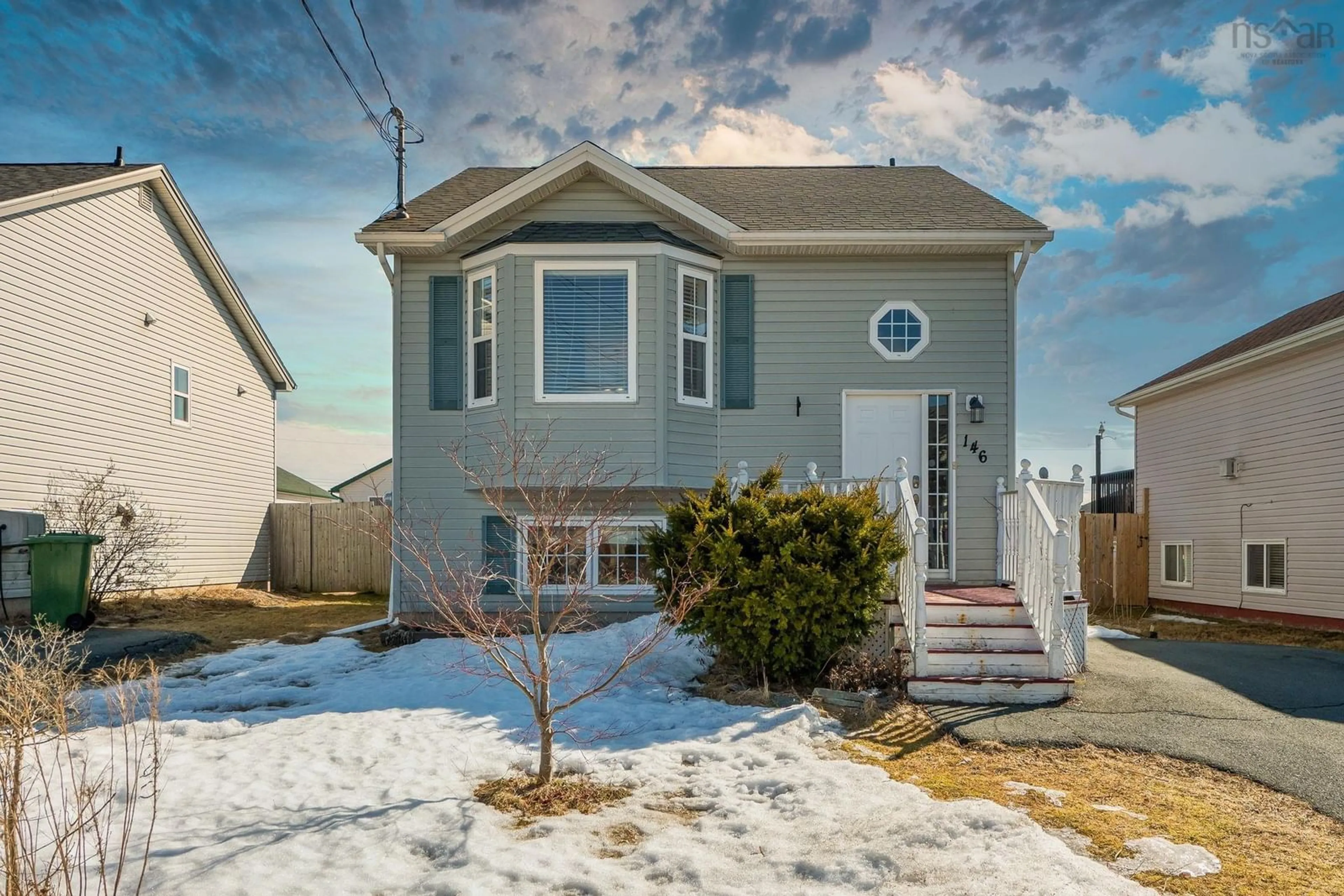 Home with vinyl exterior material, street for 146 Serop Cres, Eastern Passage Nova Scotia B3G 1P8