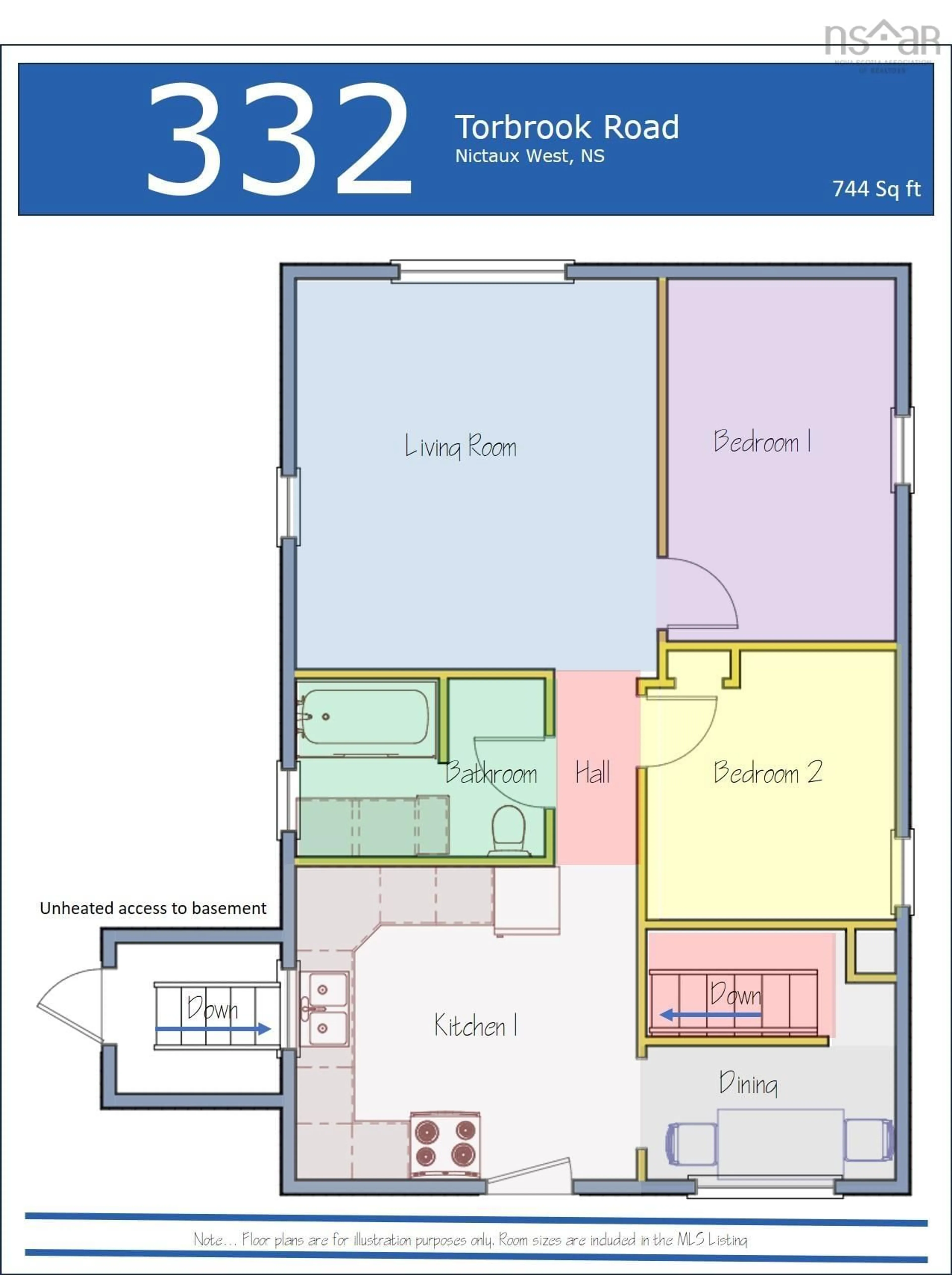 Floor plan for 332 Torbrook Rd, Nictaux Falls Nova Scotia B0S 1P0