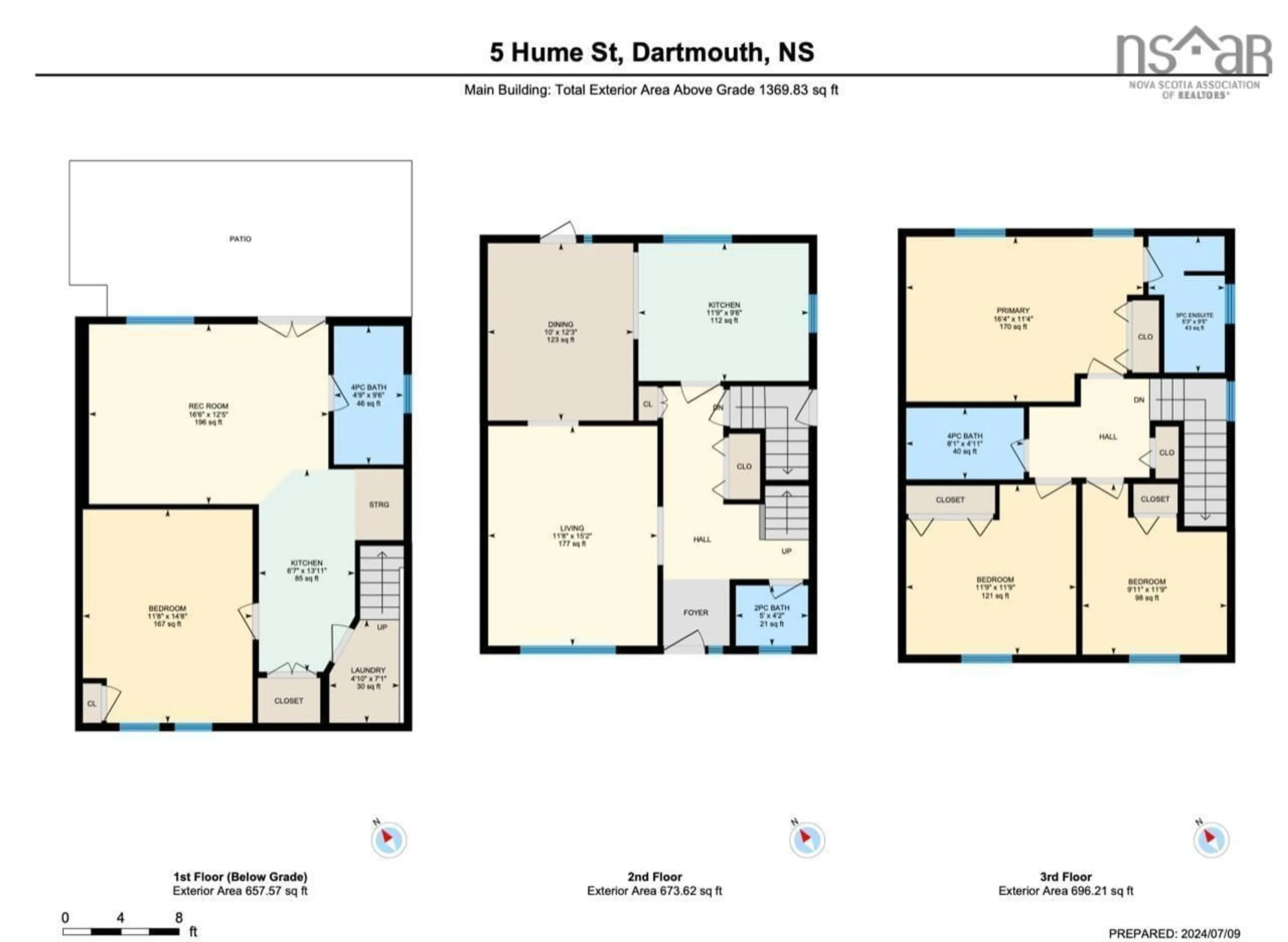 Floor plan for 5 Hume St, Dartmouth Nova Scotia B2Y 1X6