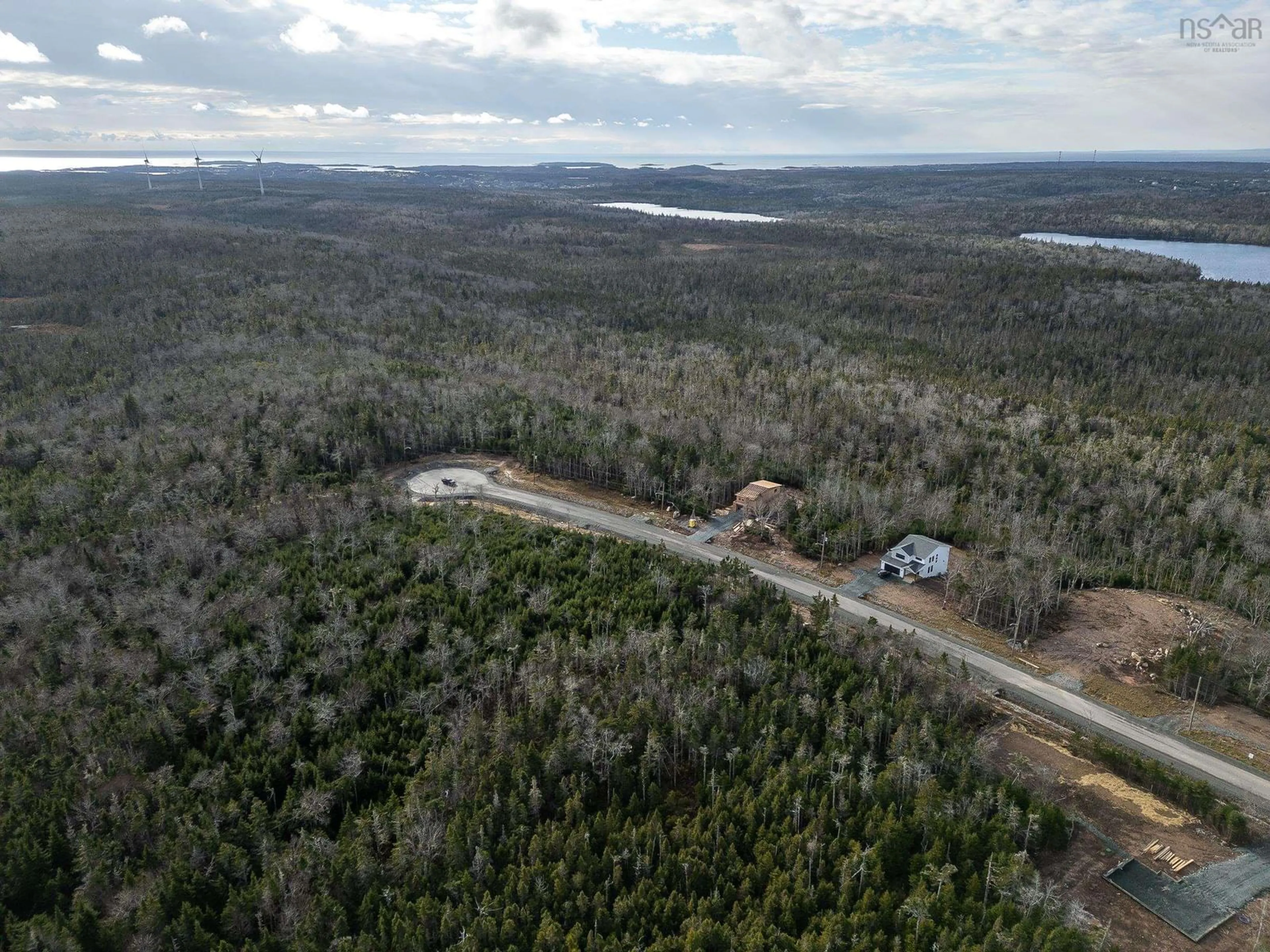 A pic from outside/outdoor area/front of a property/back of a property/a pic from drone, forest/trees view for 160 Hideaway Trail #lot 306, Brookside Nova Scotia B3T 0M2