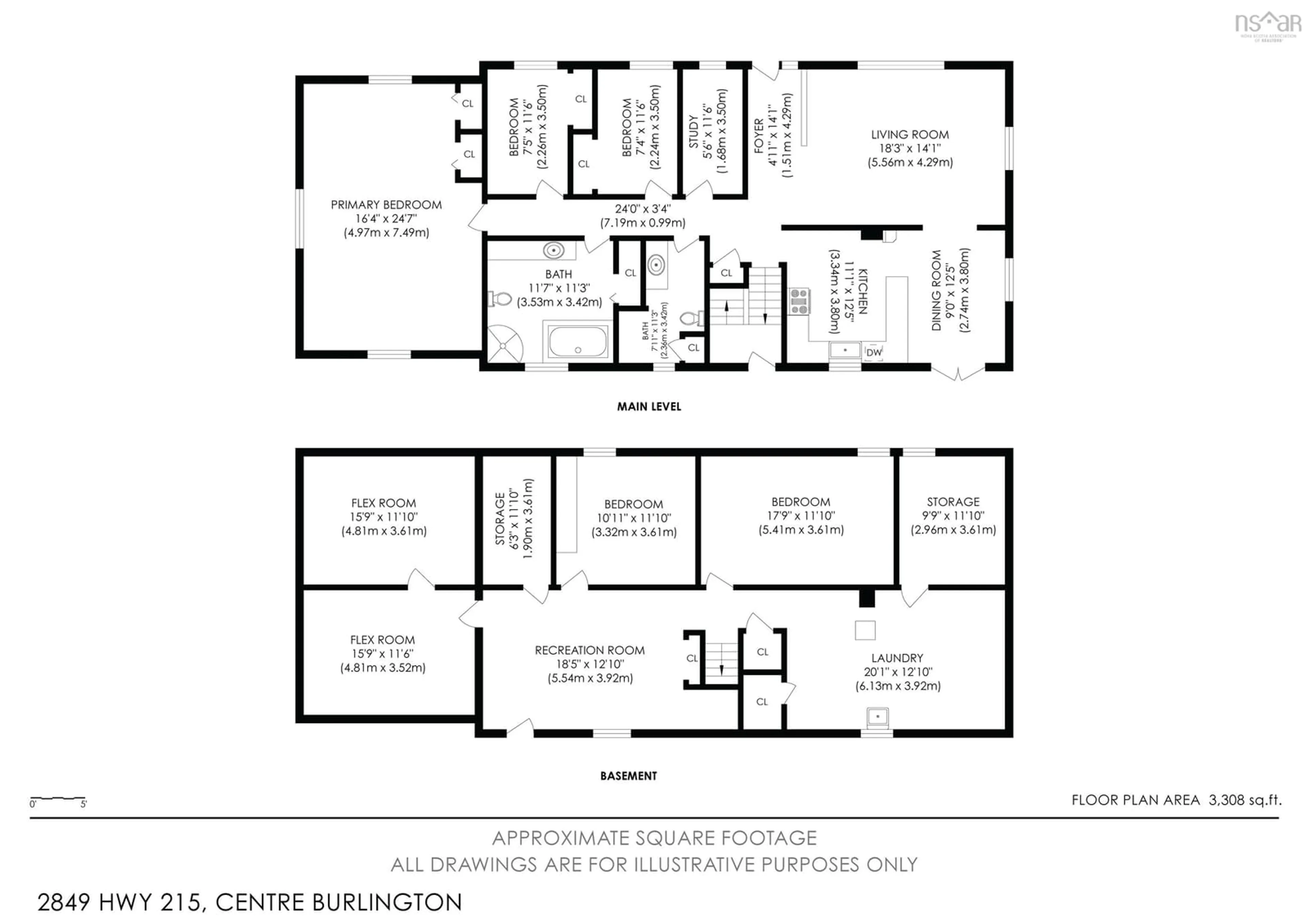 Floor plan for 2849 Highway 215, Centre Burlington Nova Scotia B0N 2A0