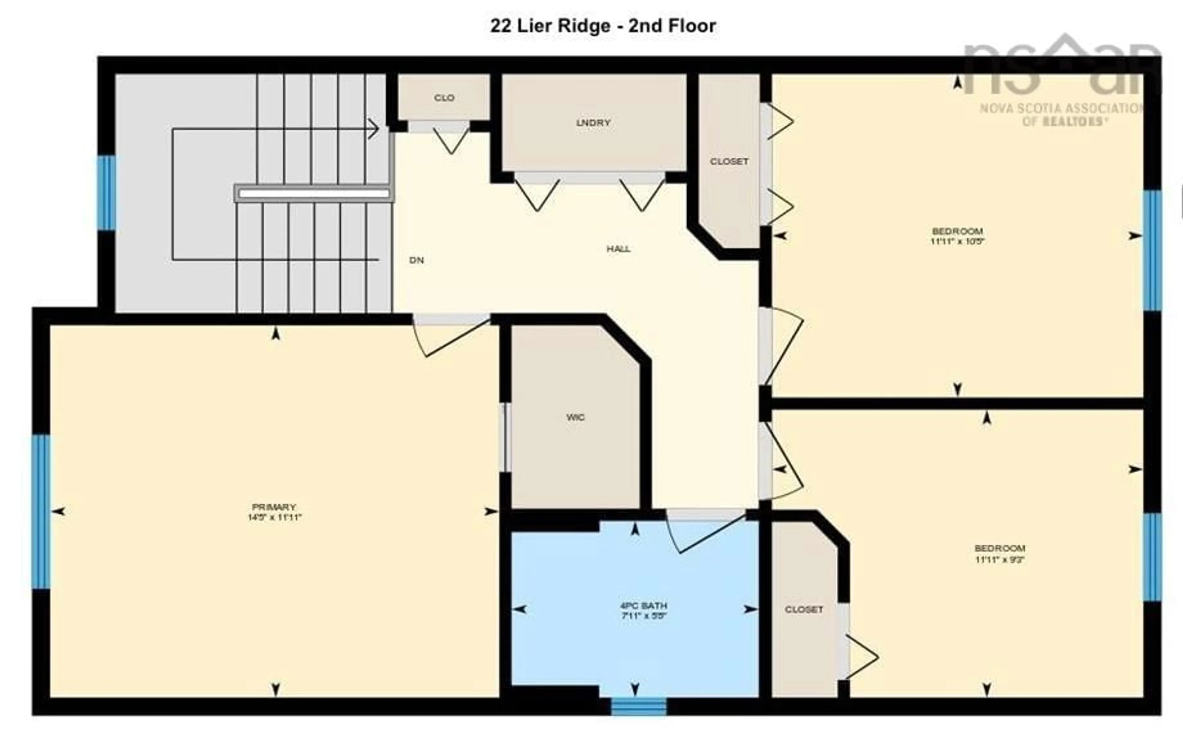 Floor plan for 22 Lier Ridge, Halifax Nova Scotia B3P 0C7