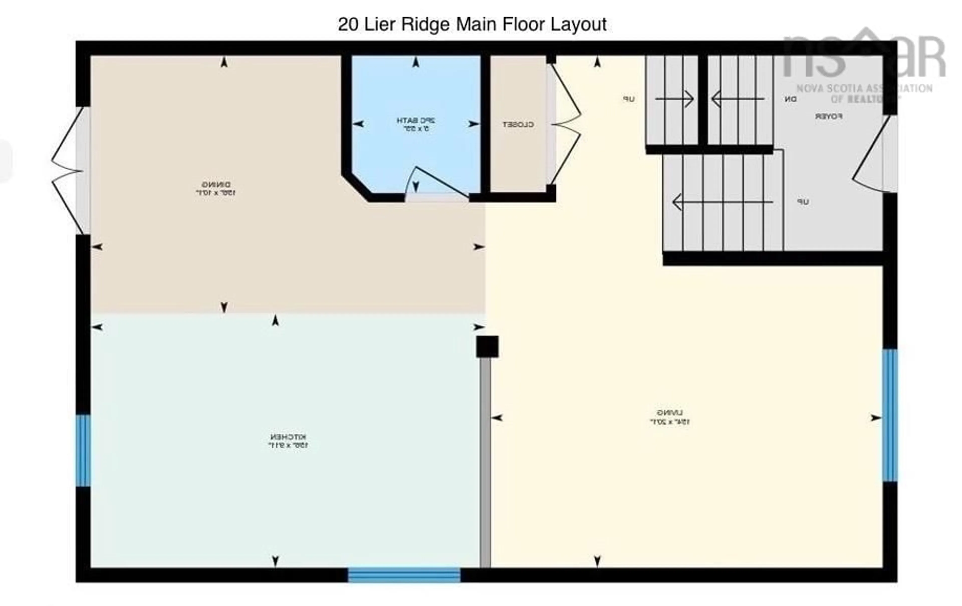 Floor plan for 20 Lier Ridge, Halifax Nova Scotia B3P 0C7