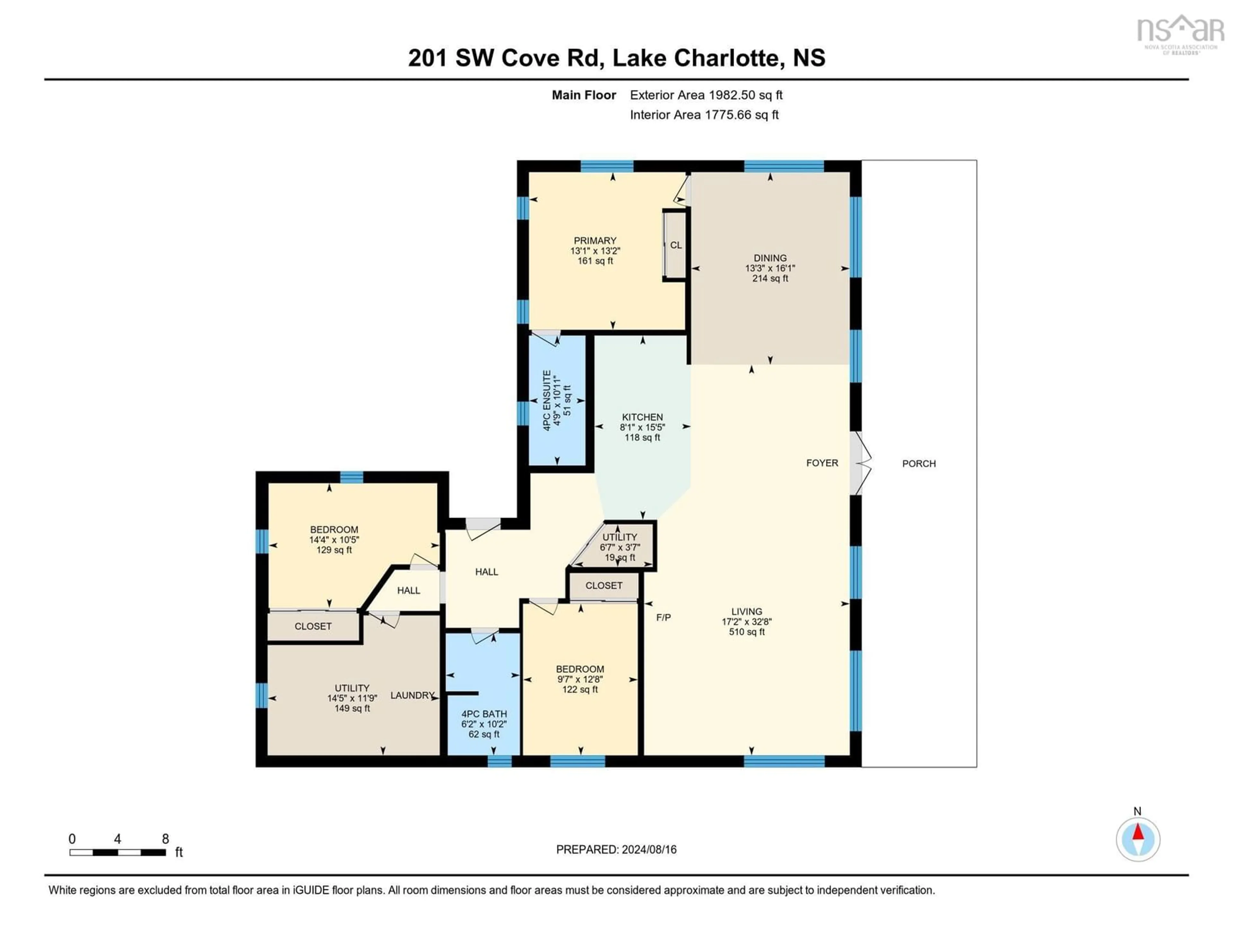 Floor plan for 201 Southwest Cove Rd, Southwest Cove Nova Scotia B0J 2L0