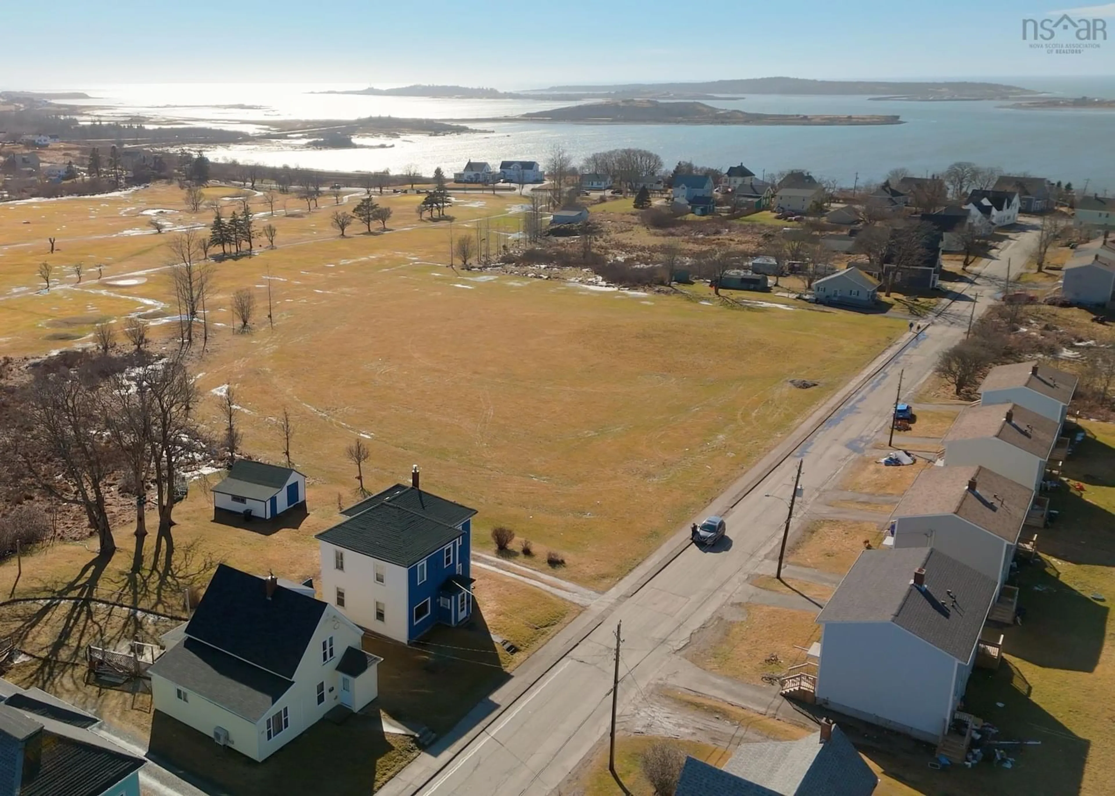 A pic from outside/outdoor area/front of a property/back of a property/a pic from drone, water/lake/river/ocean view for 49 Kempt St, Yarmouth Nova Scotia B5A 3Z8