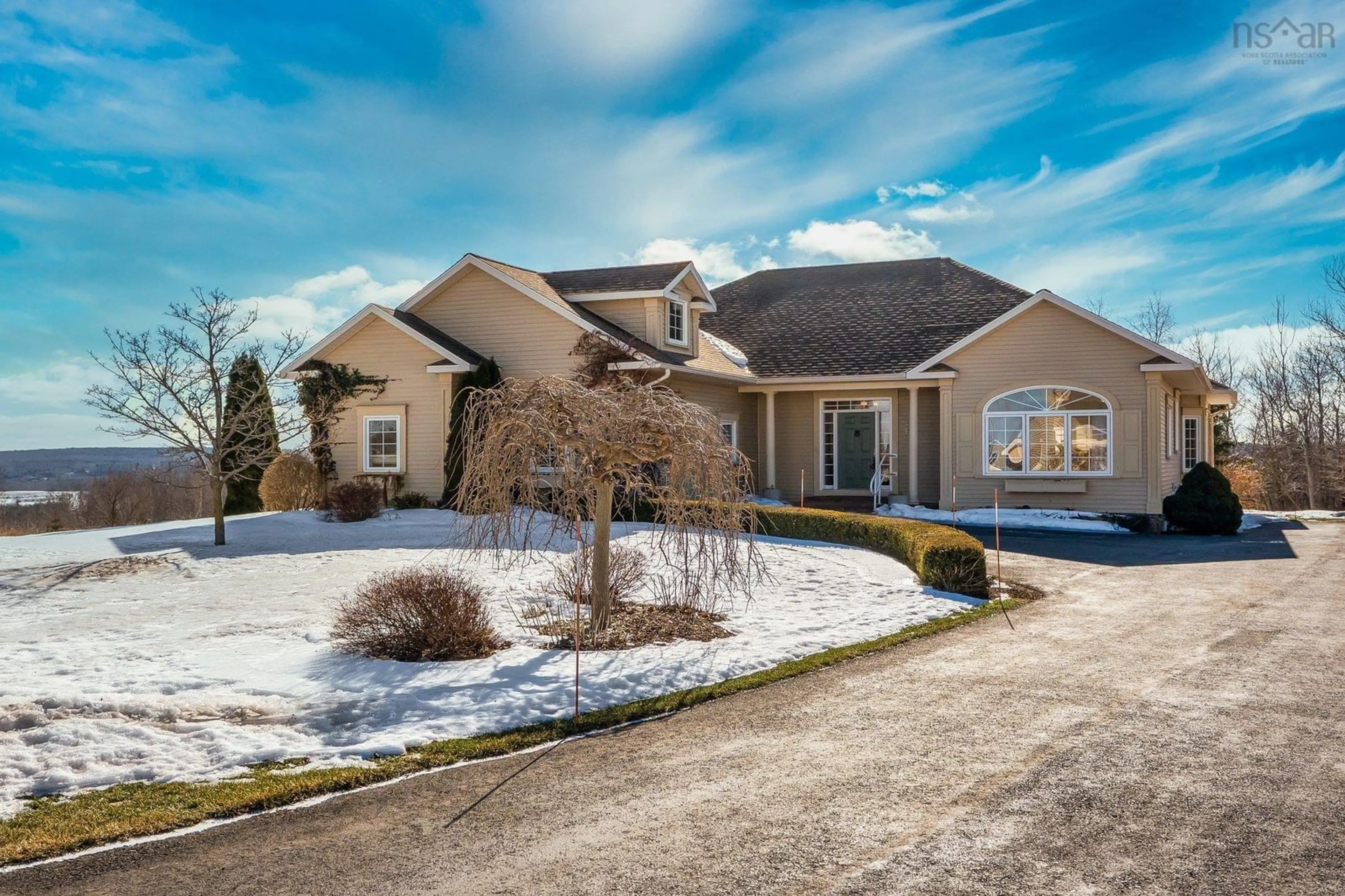 Home with vinyl exterior material, street for 35 Deer Haven Dr, Kentville Nova Scotia B4N 0B8