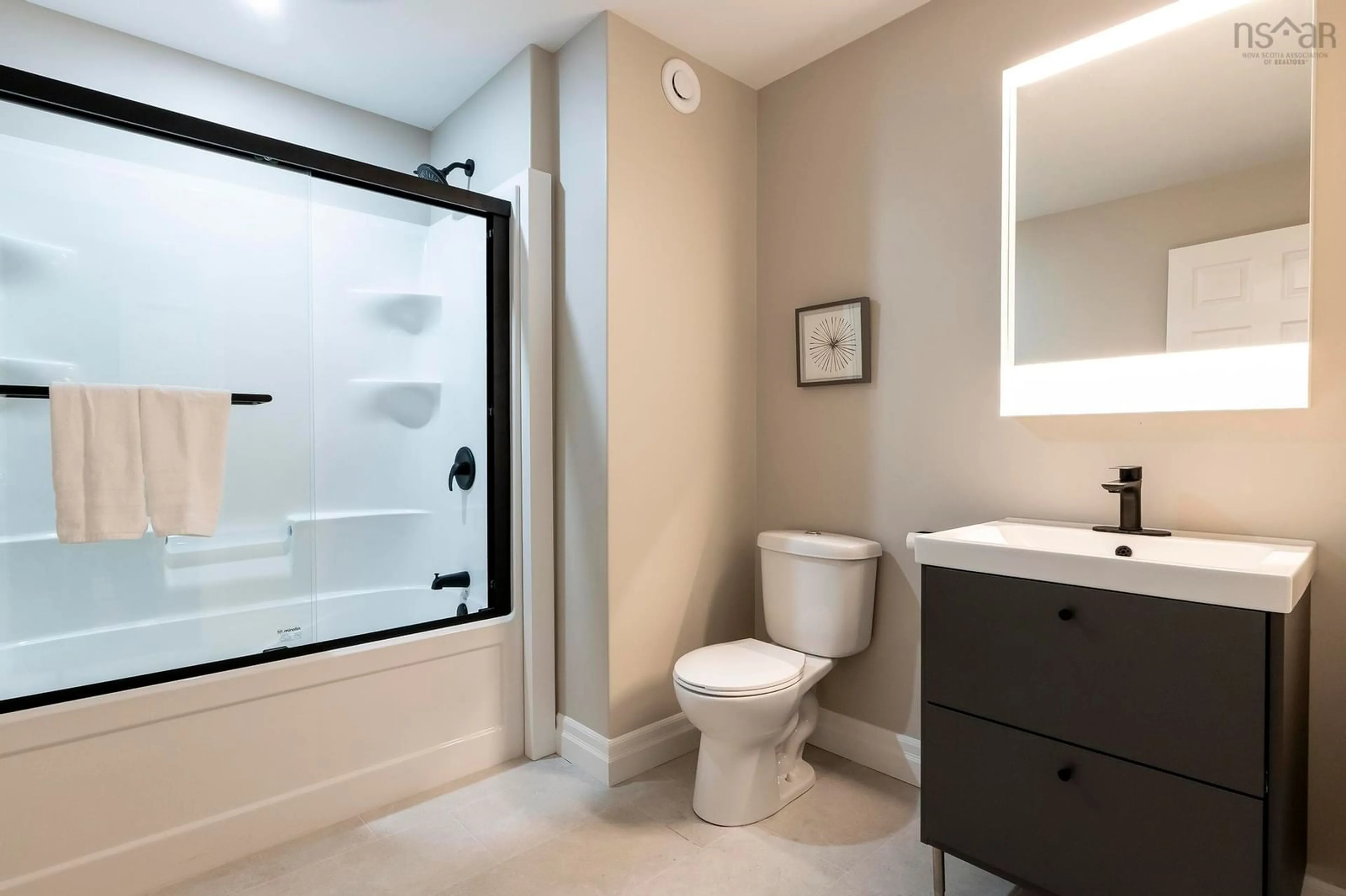 Contemporary bathroom, ceramic/tile floor for 82 Henry Ave, Fall River Nova Scotia B2T 1L2