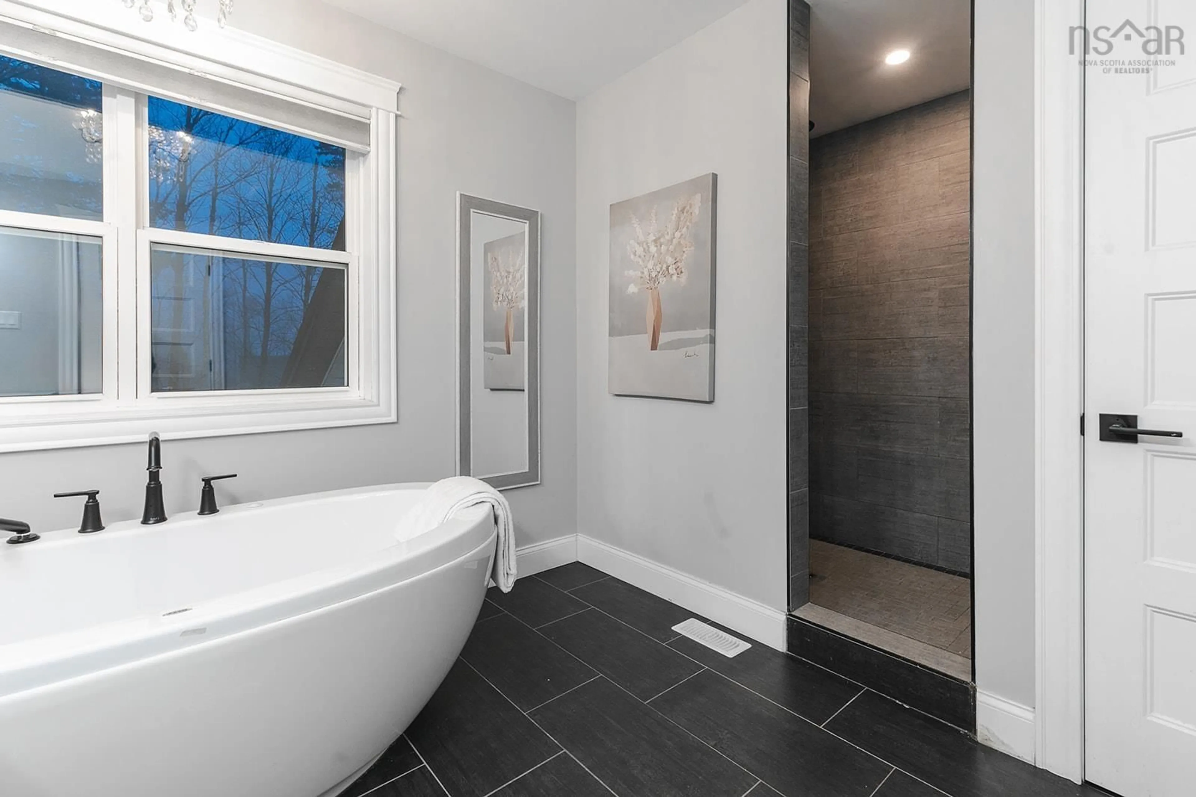 Contemporary bathroom, ceramic/tile floor for 450 Paula Dr, Hammonds Plains Nova Scotia B3Z 0H7