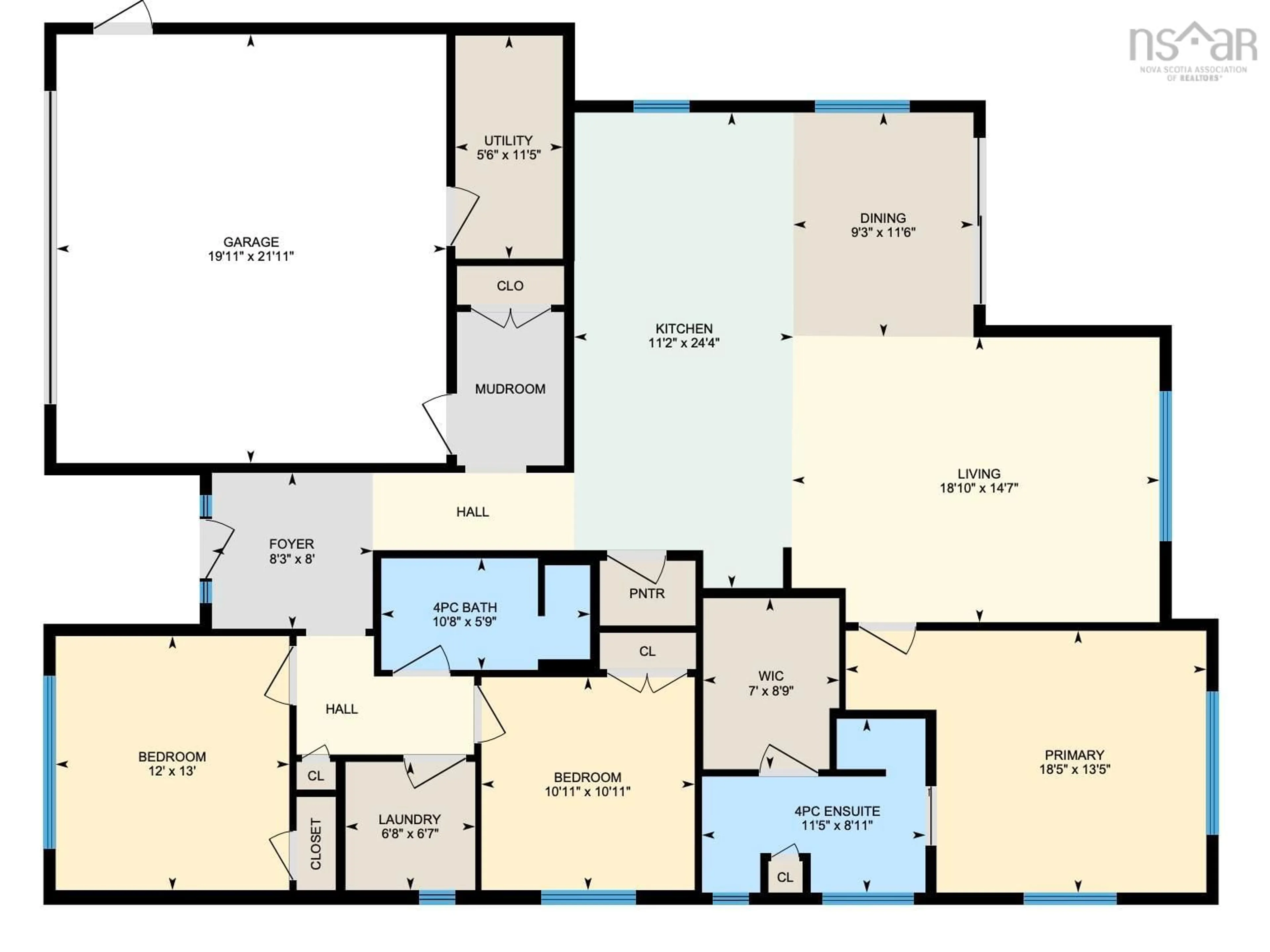 Floor plan for 267 Orchid Crt, Middle Sackville Nova Scotia B4E 0X3