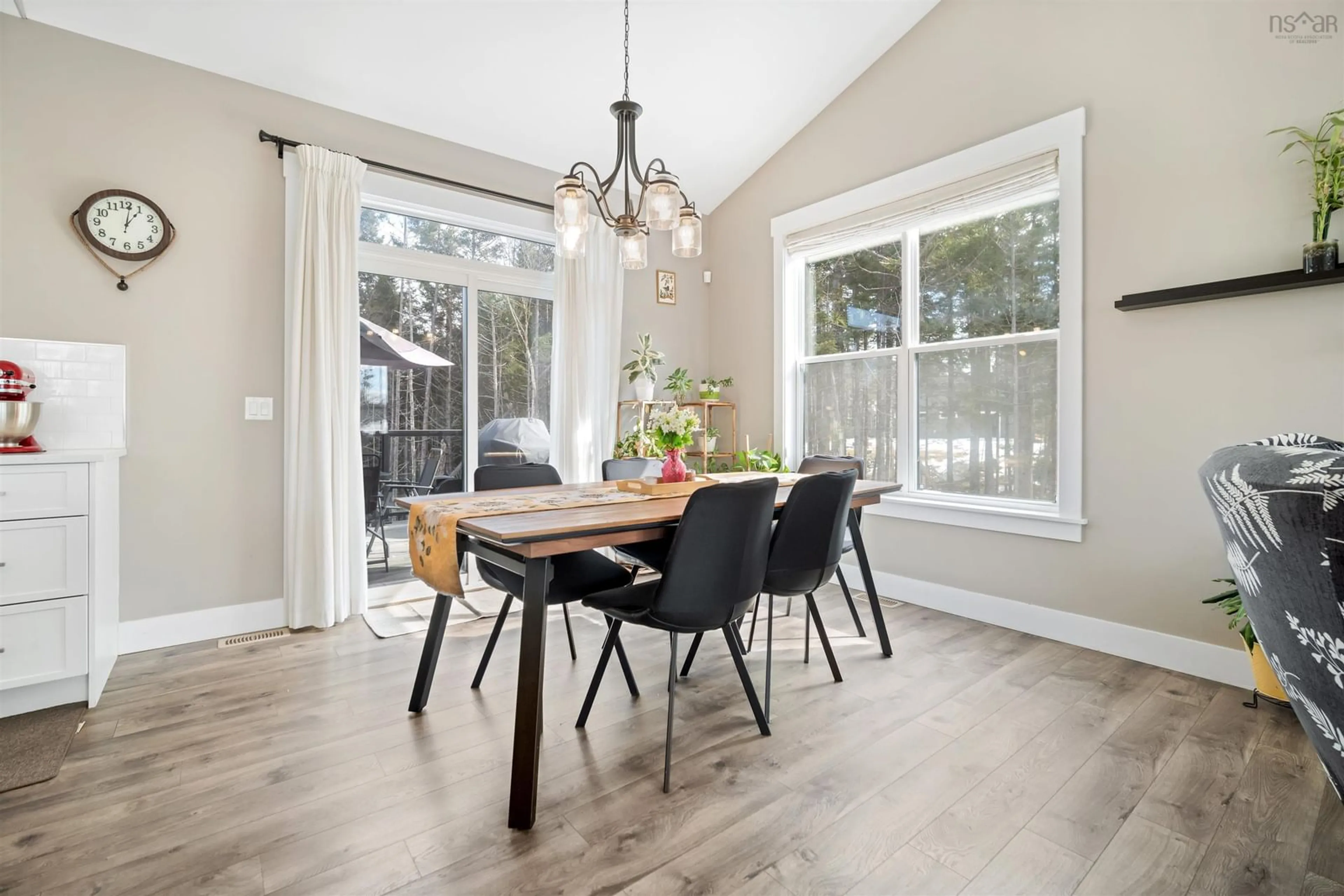 Dining room, wood/laminate floor for 116 Azure Crt, Middle Sackville Nova Scotia B4E 0R1