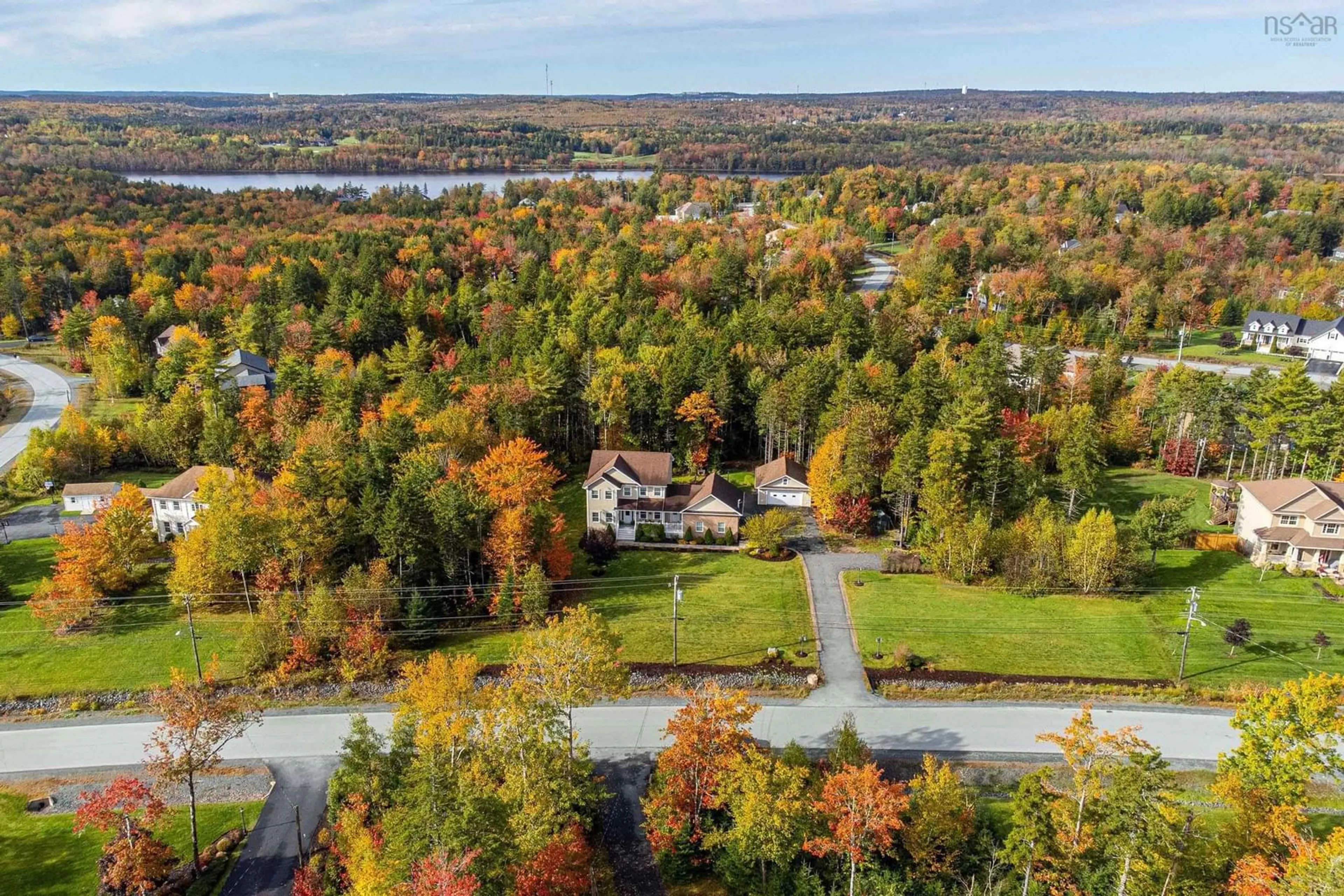 A pic from outside/outdoor area/front of a property/back of a property/a pic from drone, water/lake/river/ocean view for 144 Aberdeen Dr, Fall River Nova Scotia B2T 0H2