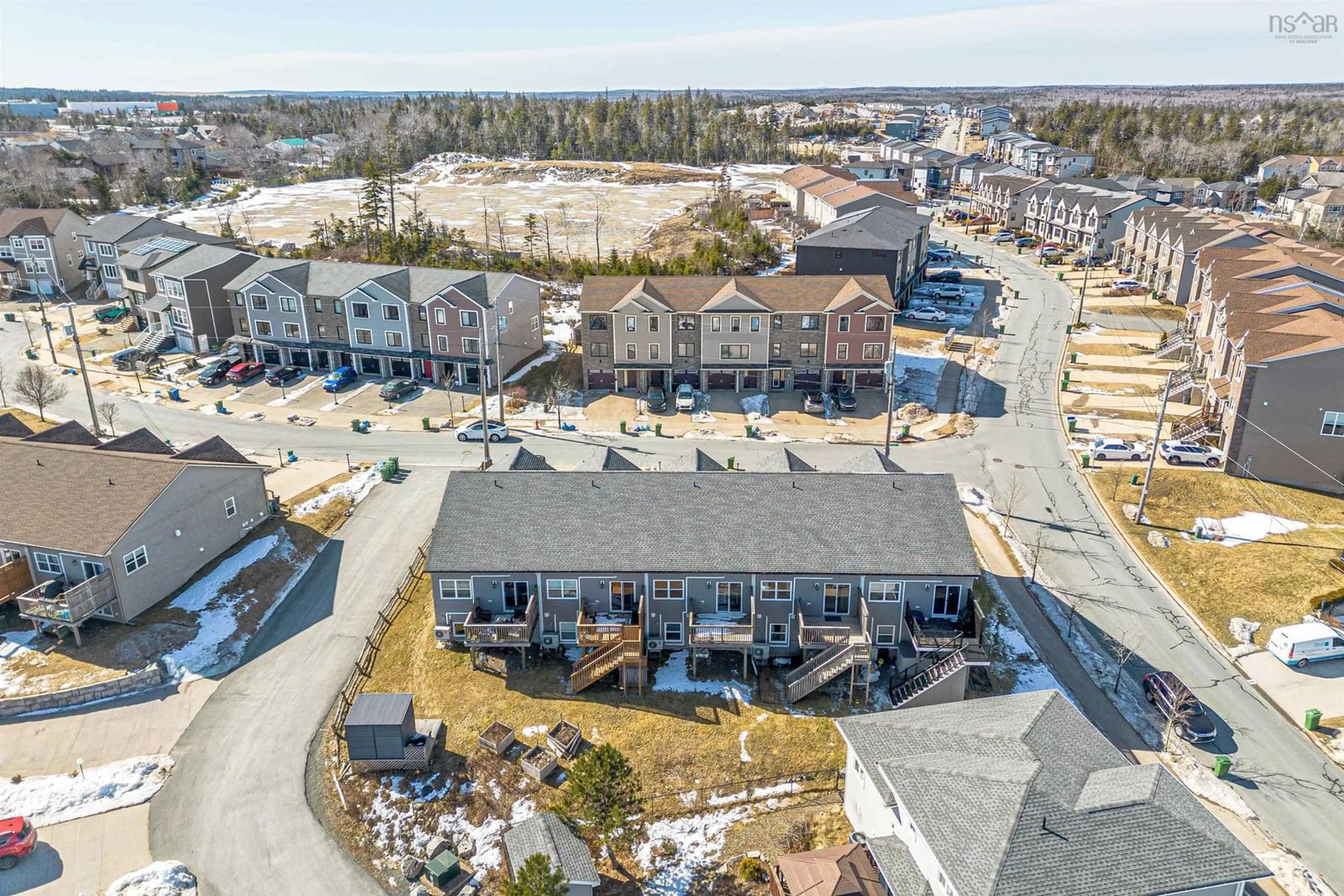 A pic from outside/outdoor area/front of a property/back of a property/a pic from drone, unknown for 8 Cabernet Crt, Timberlea Nova Scotia B3T 0E4