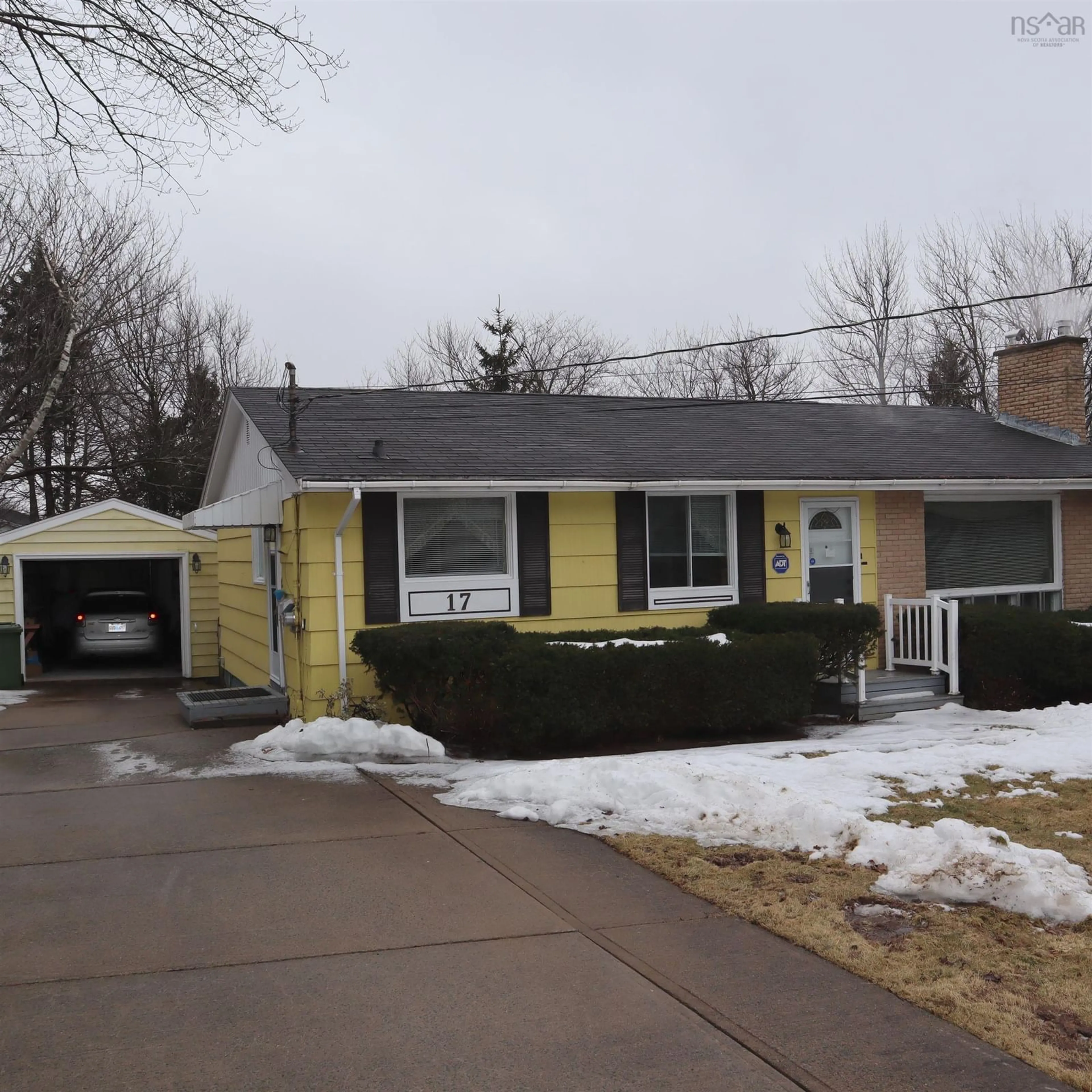 Home with vinyl exterior material, street for 17 Gourok Ave, Dartmouth Nova Scotia B2X 2B1