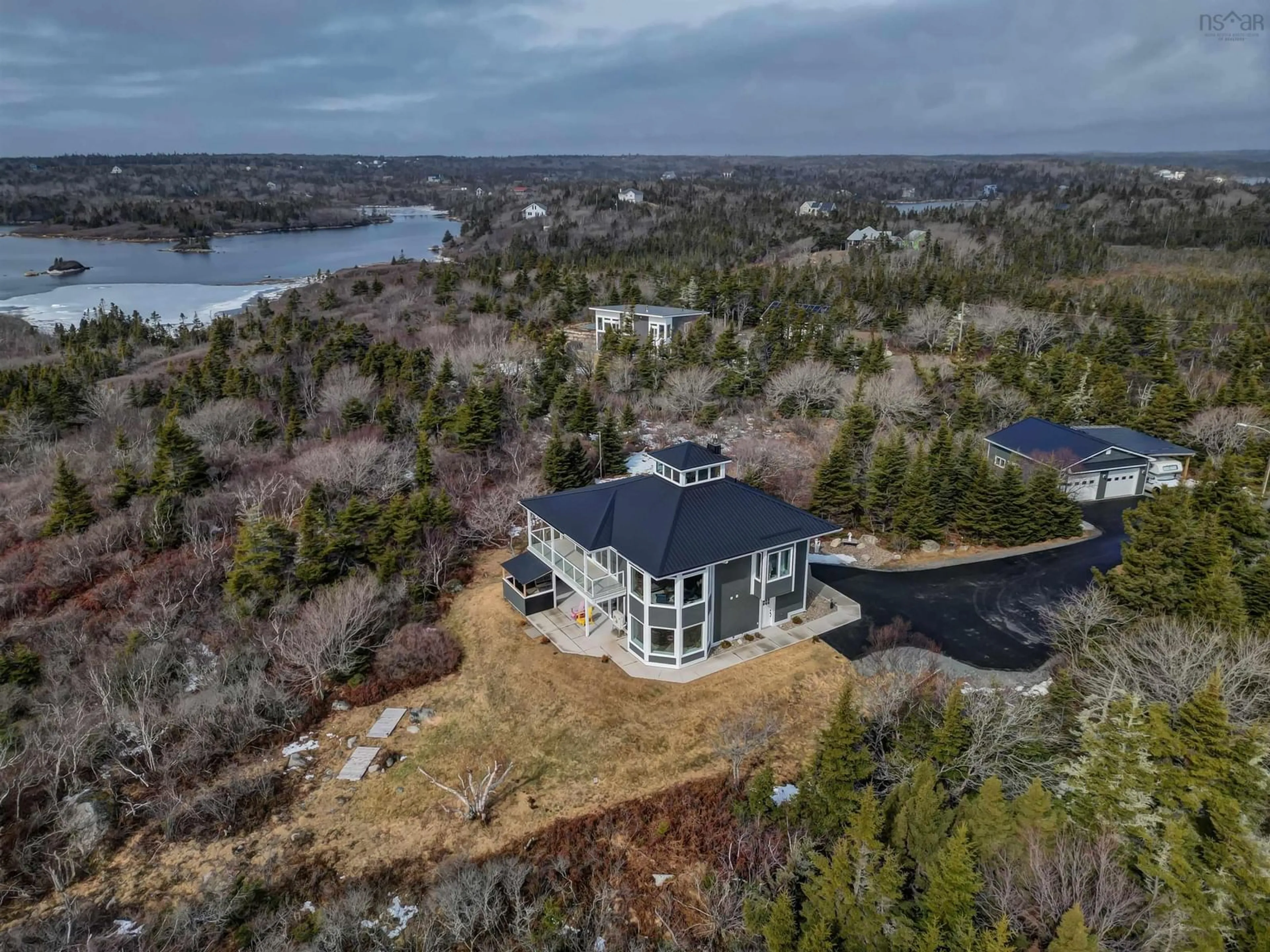 A pic from outside/outdoor area/front of a property/back of a property/a pic from drone, water/lake/river/ocean view for 180 Noonan Dr, Prospect Nova Scotia B3T 2H2