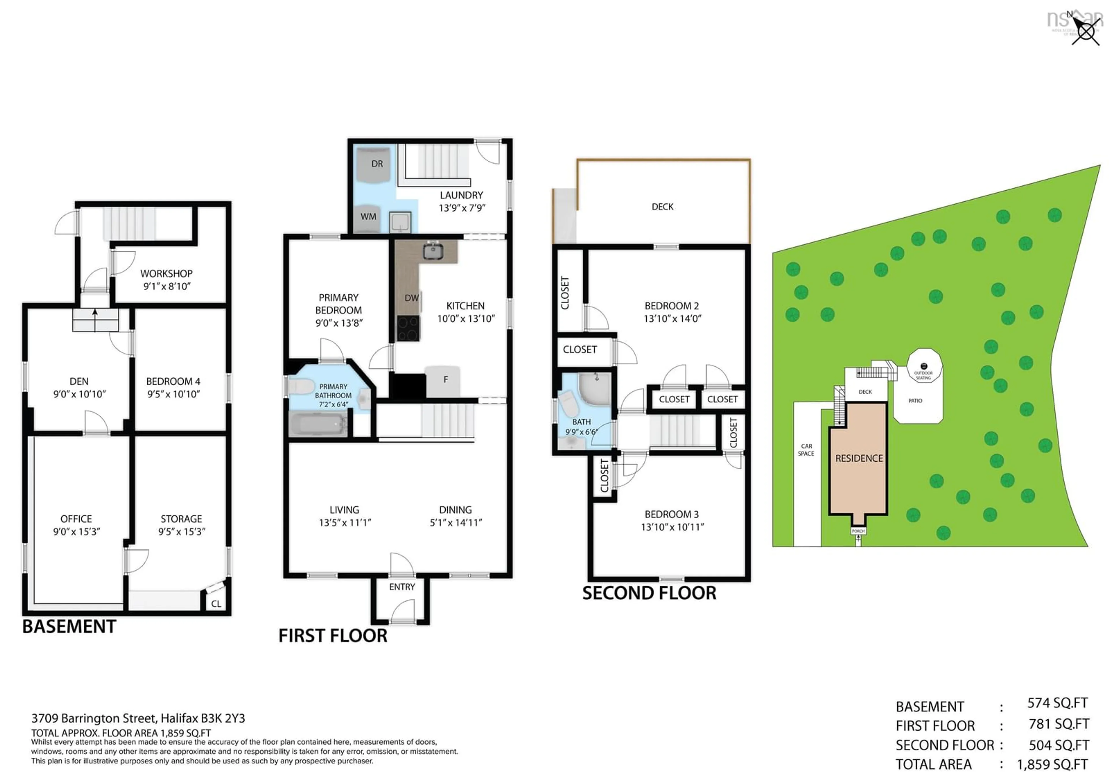 Floor plan for 3709 Barrington St, Halifax Nova Scotia B3K 2Y3