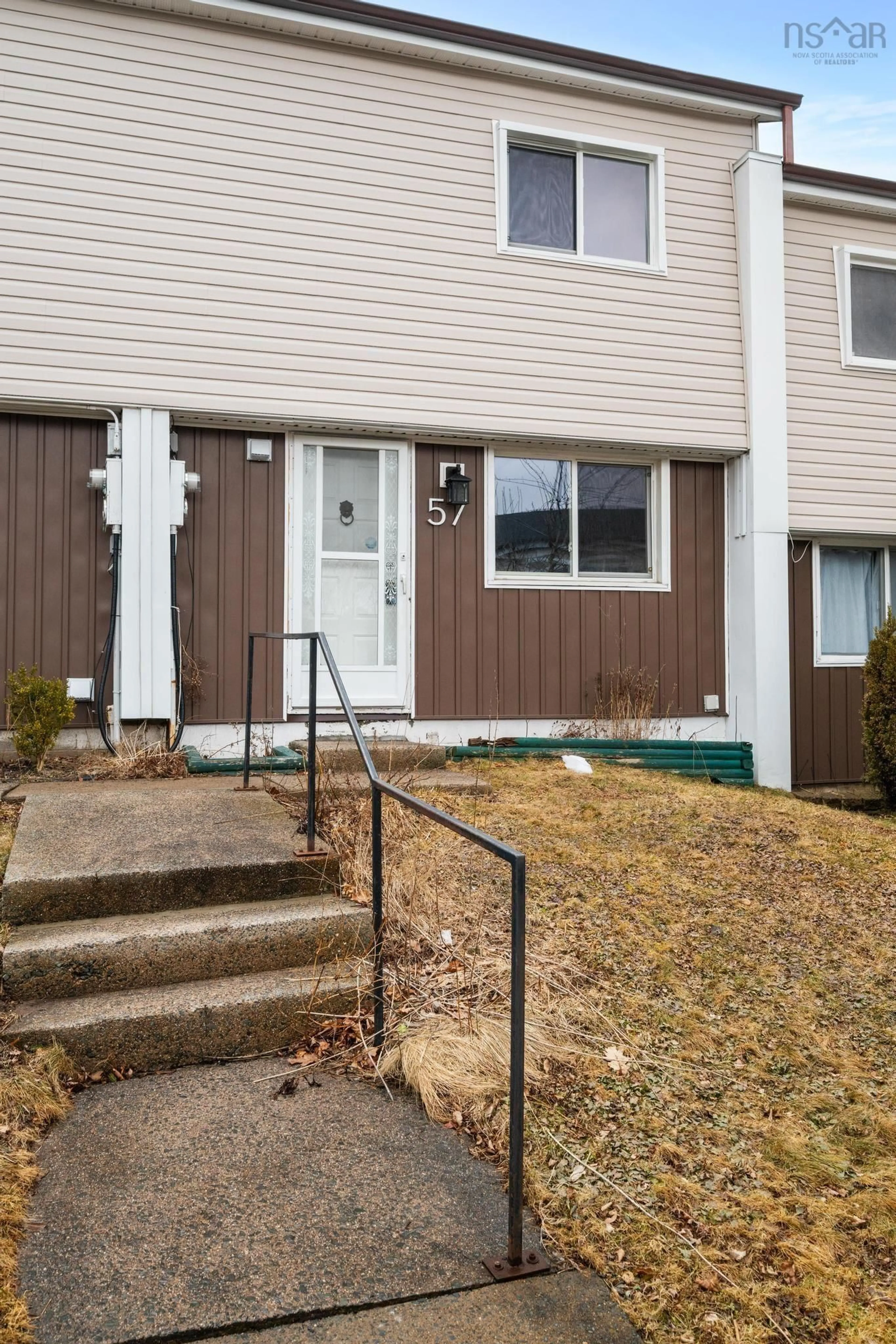 Home with vinyl exterior material, street for 57 Shepherd Rd, Halifax Nova Scotia B3P 2K6