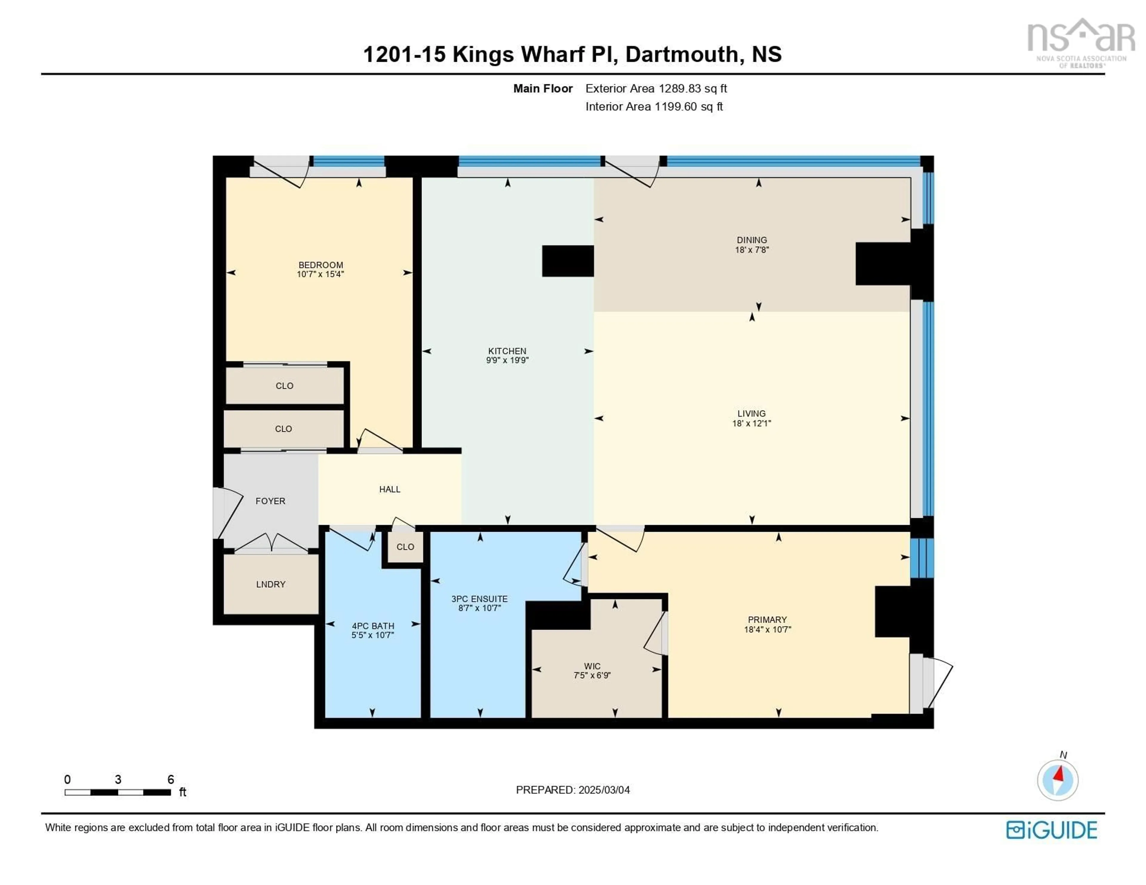 Floor plan for 15 Kings Wharf Pl #1201, Dartmouth Nova Scotia B2Y 0C2