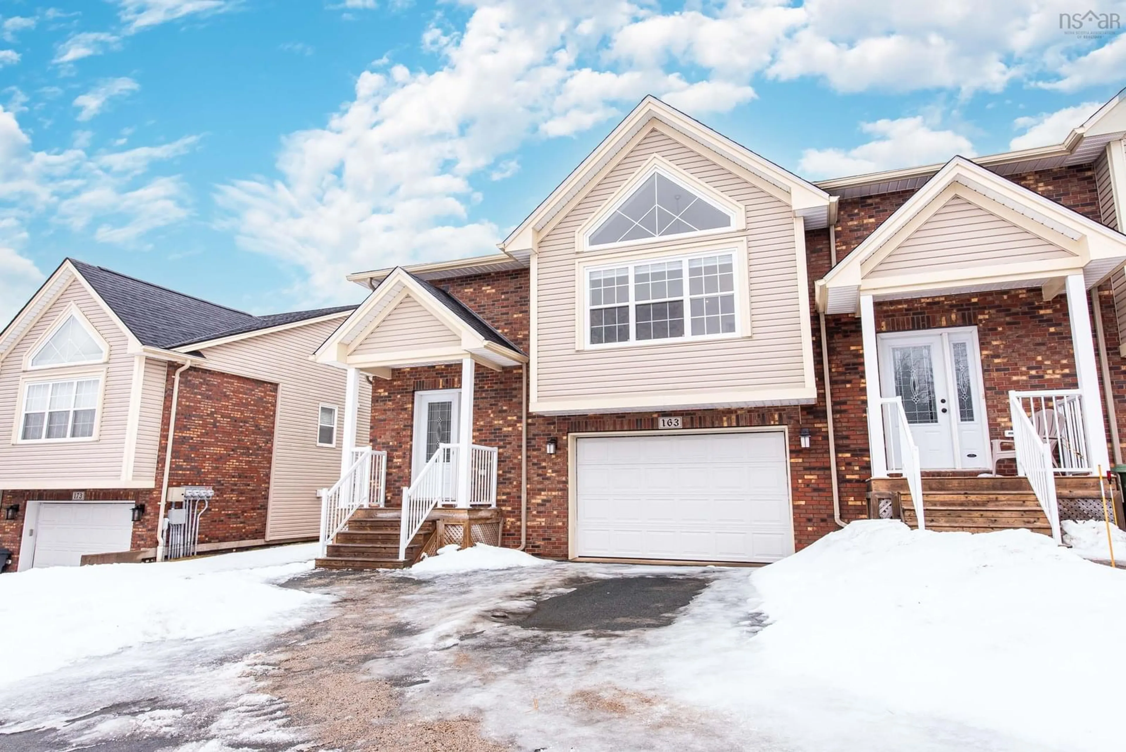 Home with brick exterior material, street for 163 Basswood Run, Halifax Nova Scotia B2W 0J5