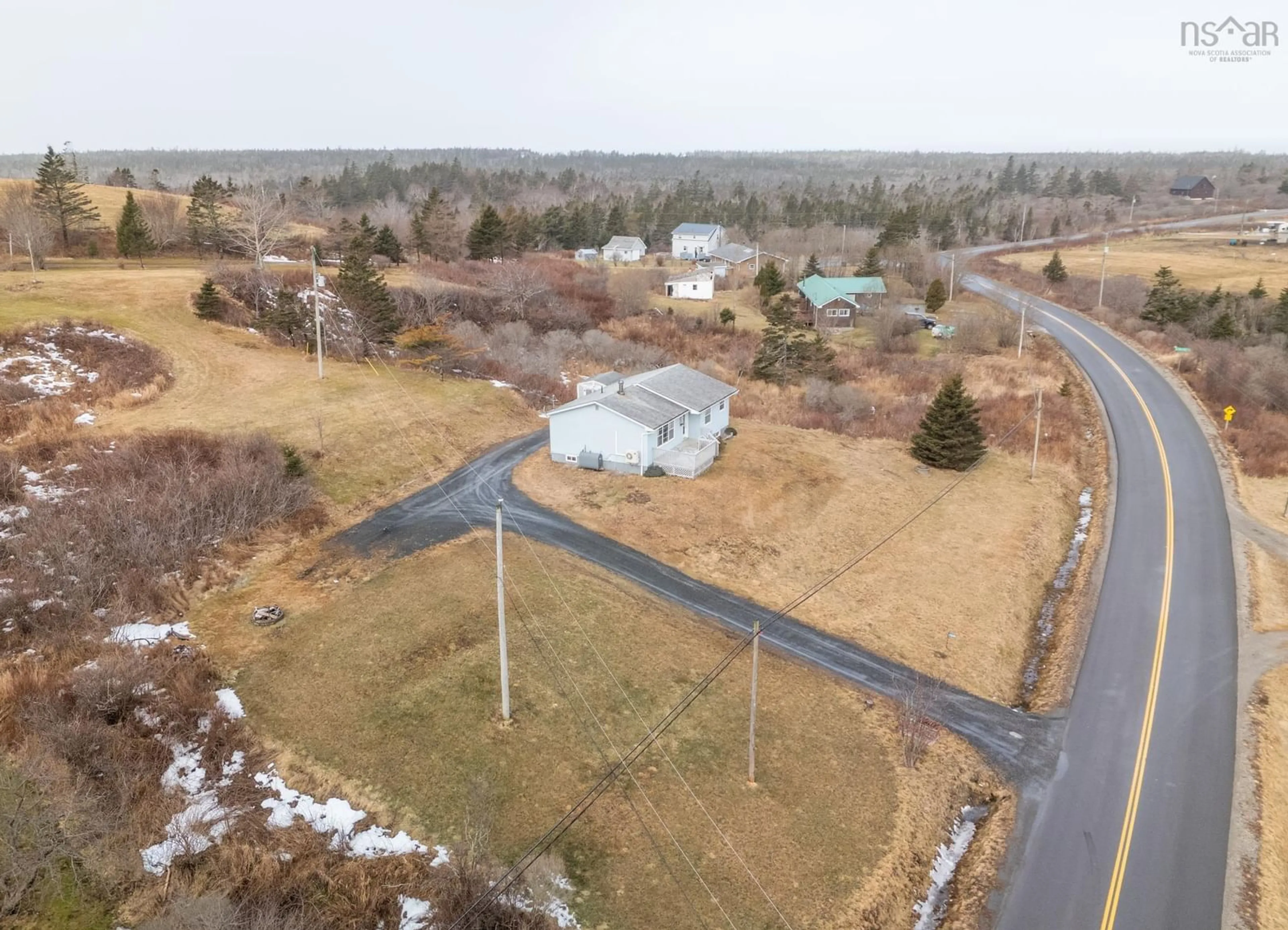 A pic from outside/outdoor area/front of a property/back of a property/a pic from drone, street for 1331 Main Shore Road, Sandford Nova Scotia B5A 5K8