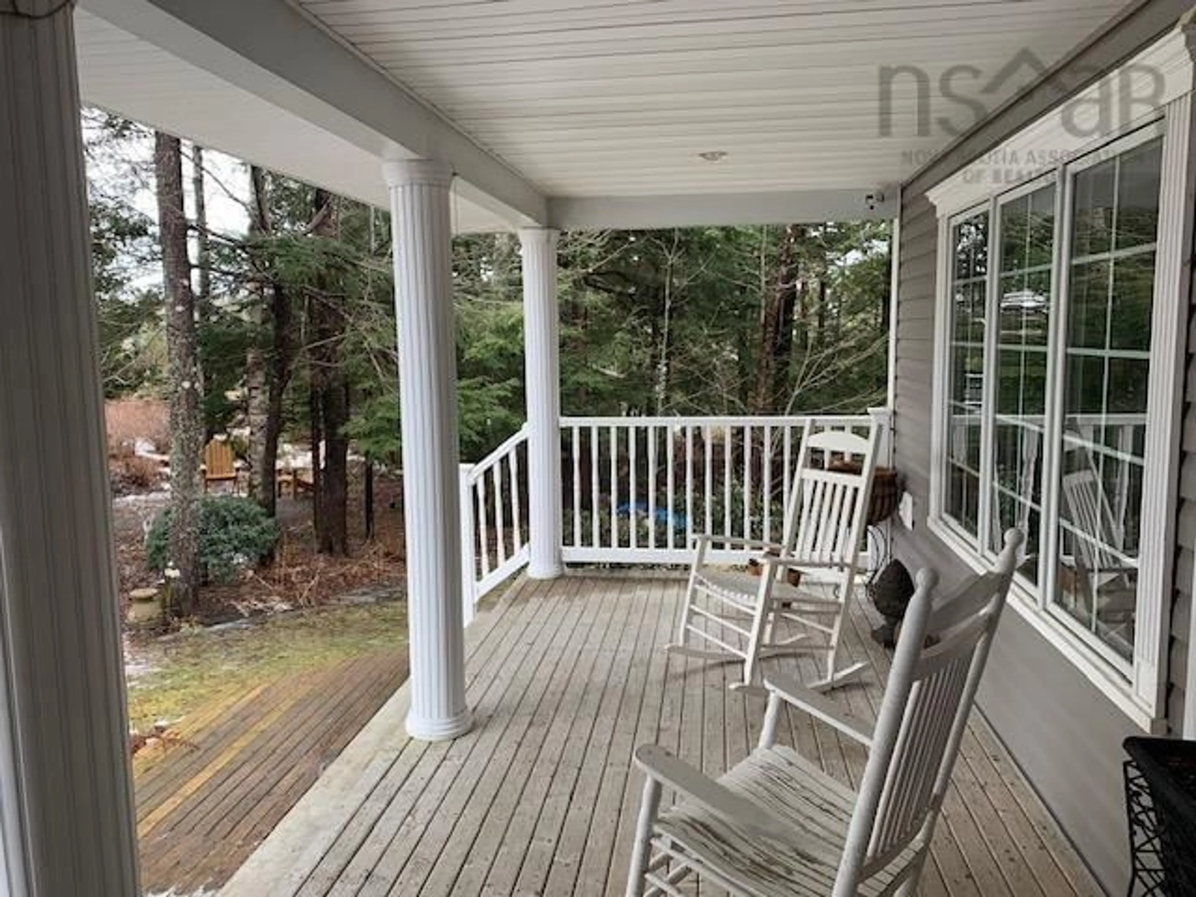 Patio, forest/trees view for 438 Laurel Ridge Dr, Beaver Bank Nova Scotia B4G 0A4