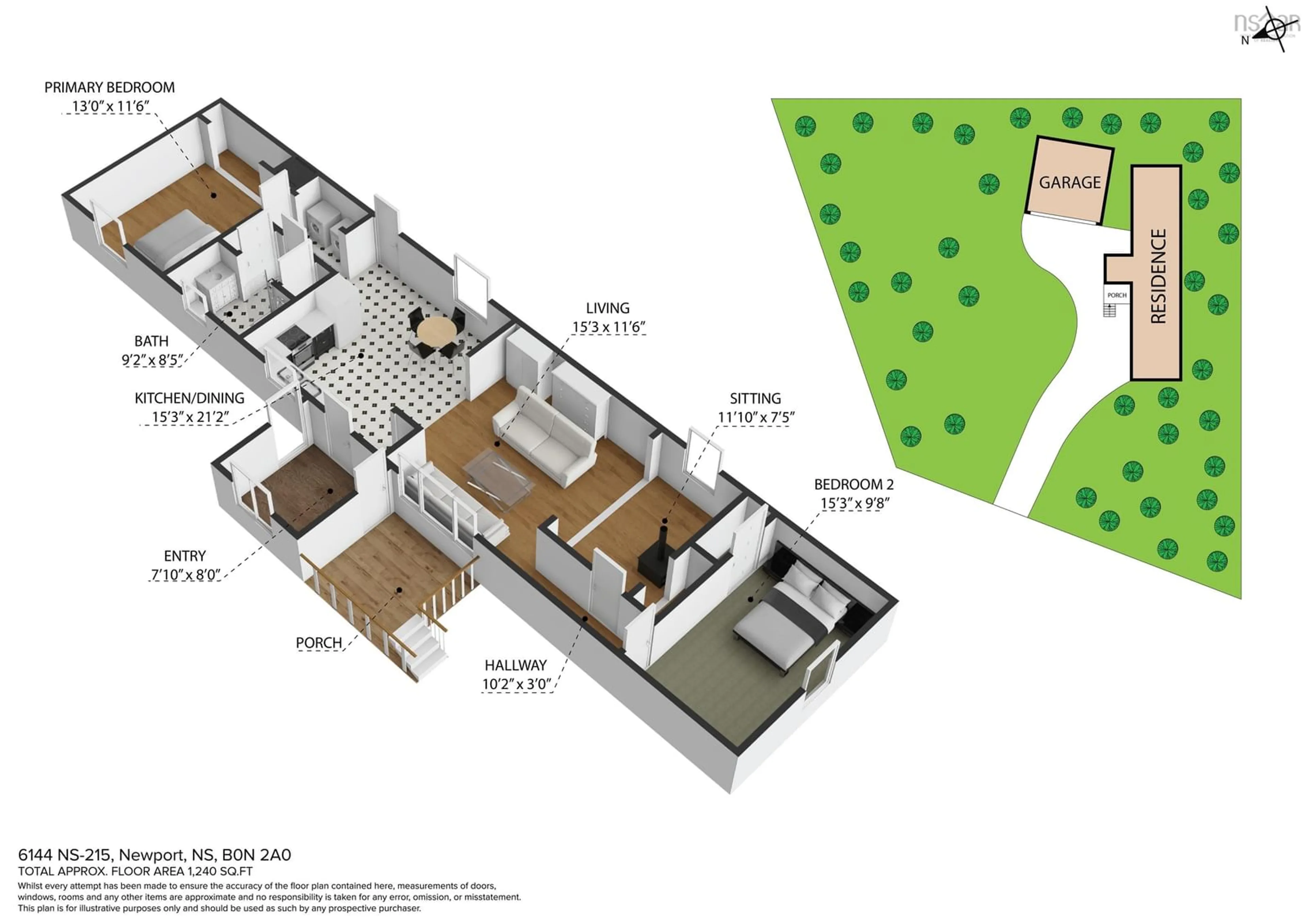 Floor plan for 6144 Highway 215, Cheverie Nova Scotia B0N 2A0