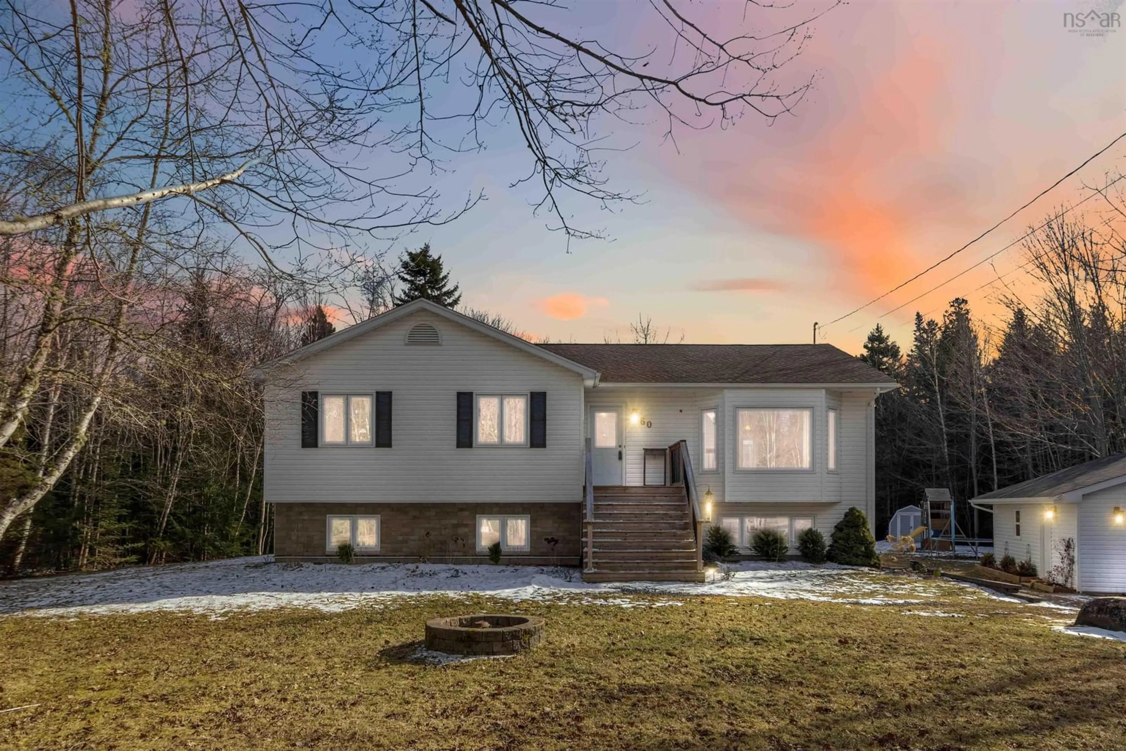 Home with vinyl exterior material, street for 60 Meadowbrook Dr, Beaver Bank Nova Scotia B4G 1E2