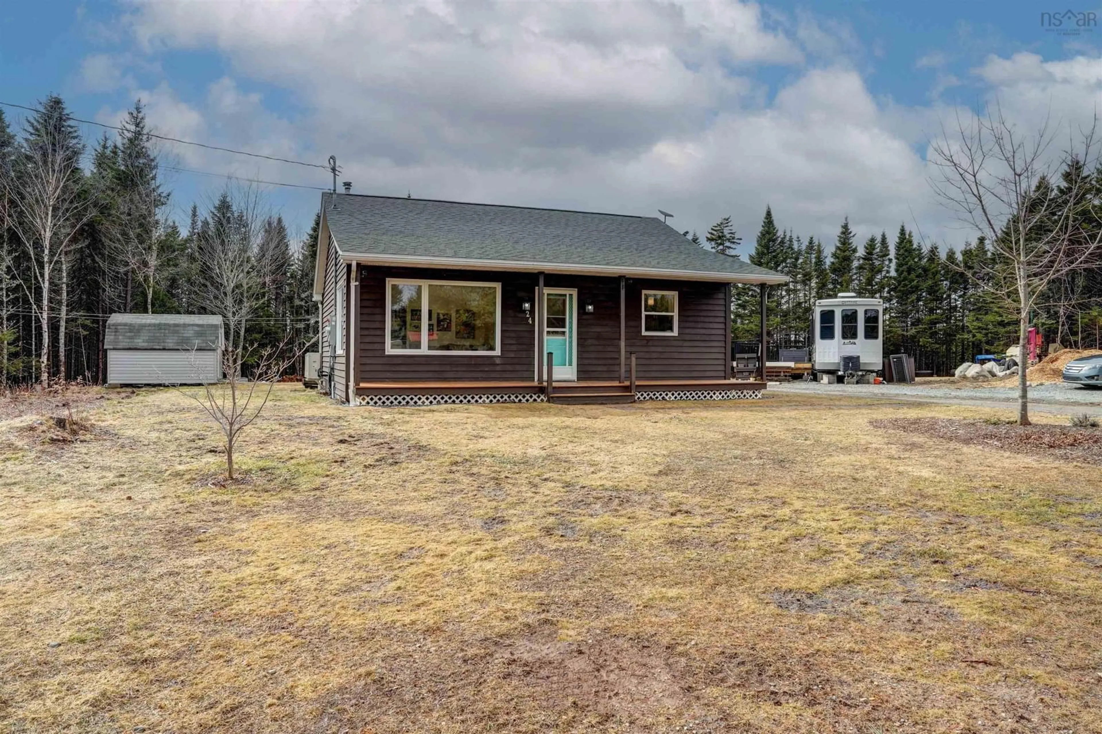 A pic from outside/outdoor area/front of a property/back of a property/a pic from drone, unknown for 24 Wades Lane, Seabright Nova Scotia B3Z 3E3