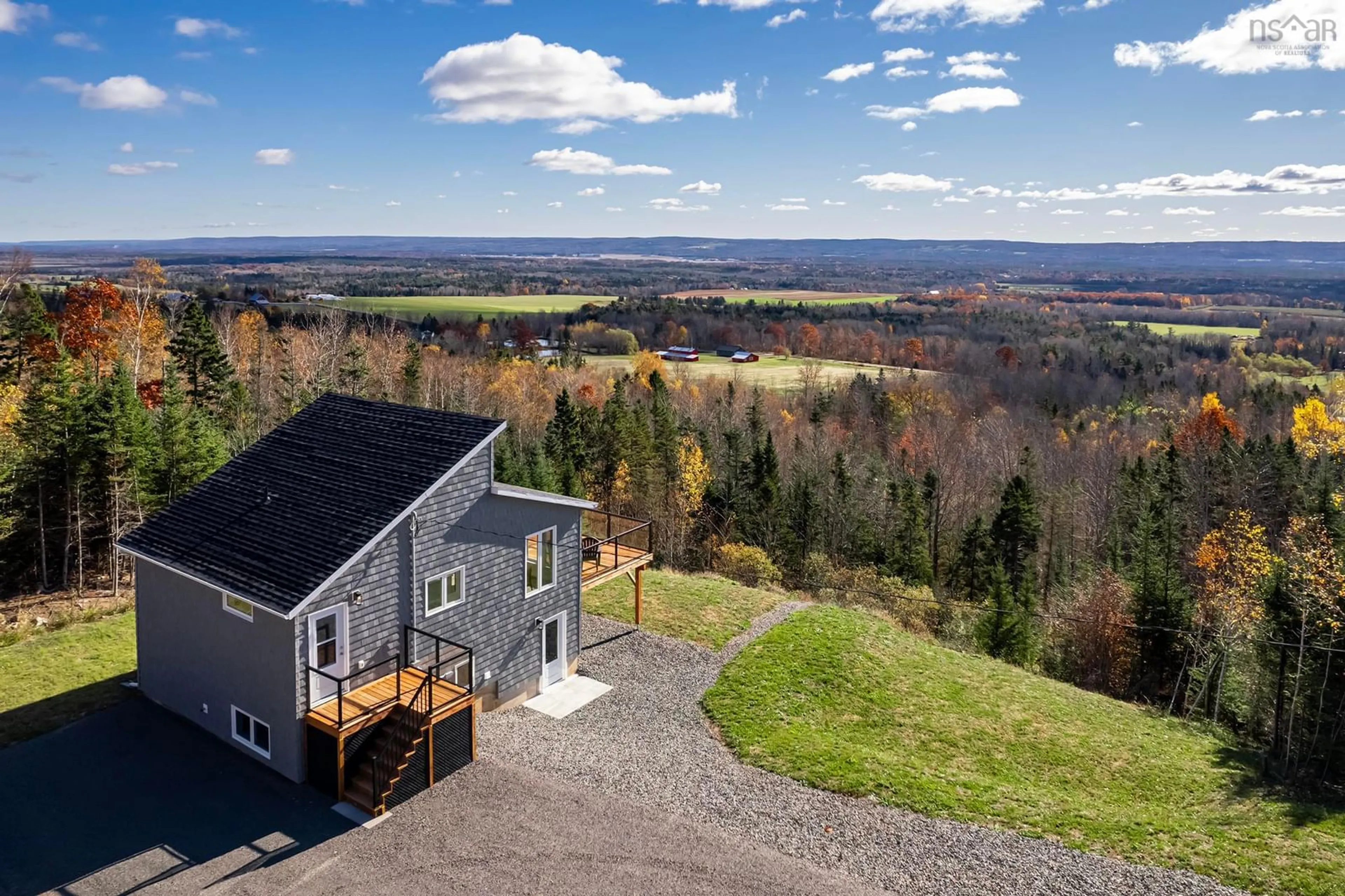 A pic from outside/outdoor area/front of a property/back of a property/a pic from drone, water/lake/river/ocean view for 874 Stronach Mountain Rd, Melvern Square Nova Scotia B0P 1R0