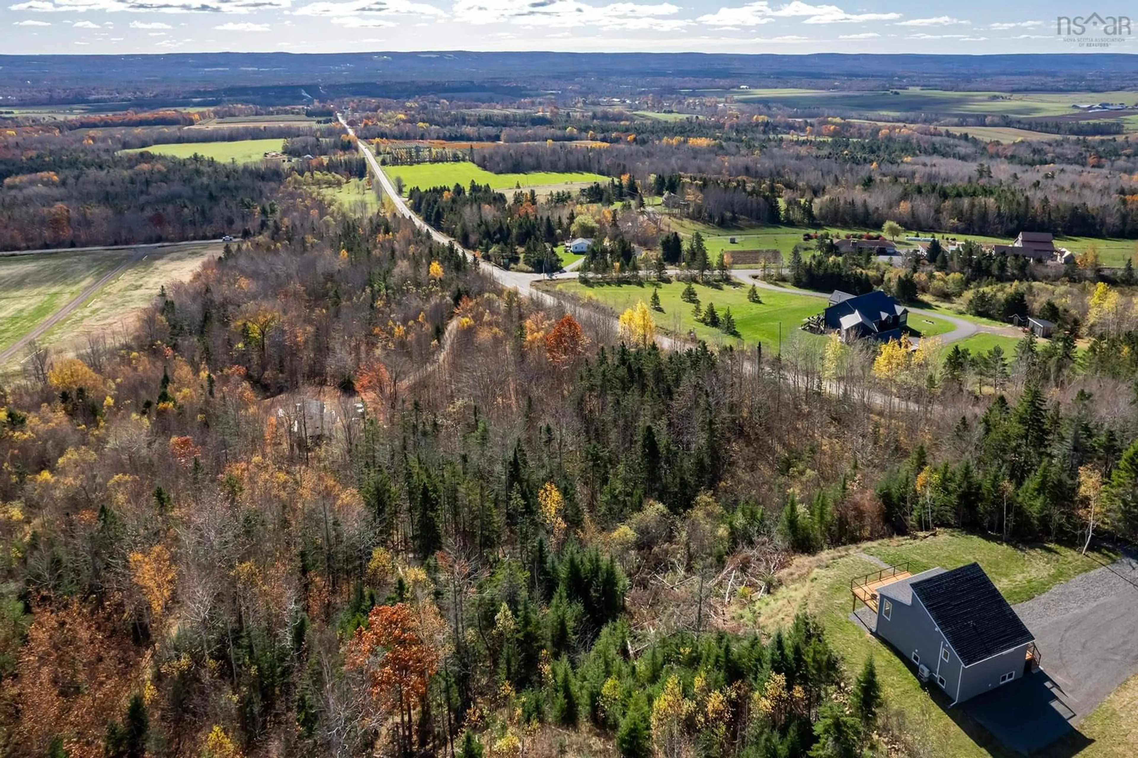 A pic from outside/outdoor area/front of a property/back of a property/a pic from drone, forest/trees view for 874 Stronach Mountain Rd, Melvern Square Nova Scotia B0P 1R0