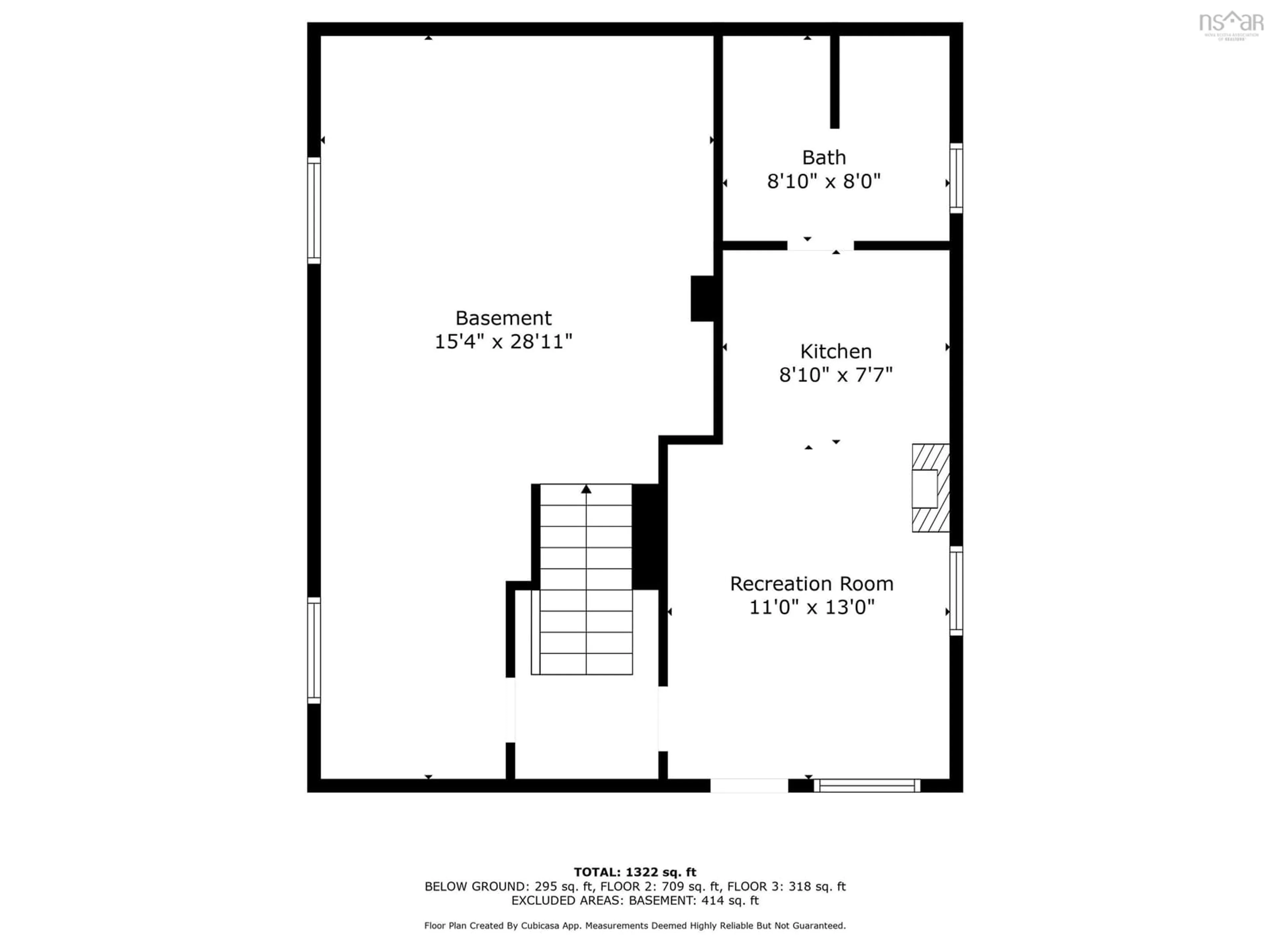 Floor plan for 3634 Barrington St, Halifax Nova Scotia B3K 2Y2