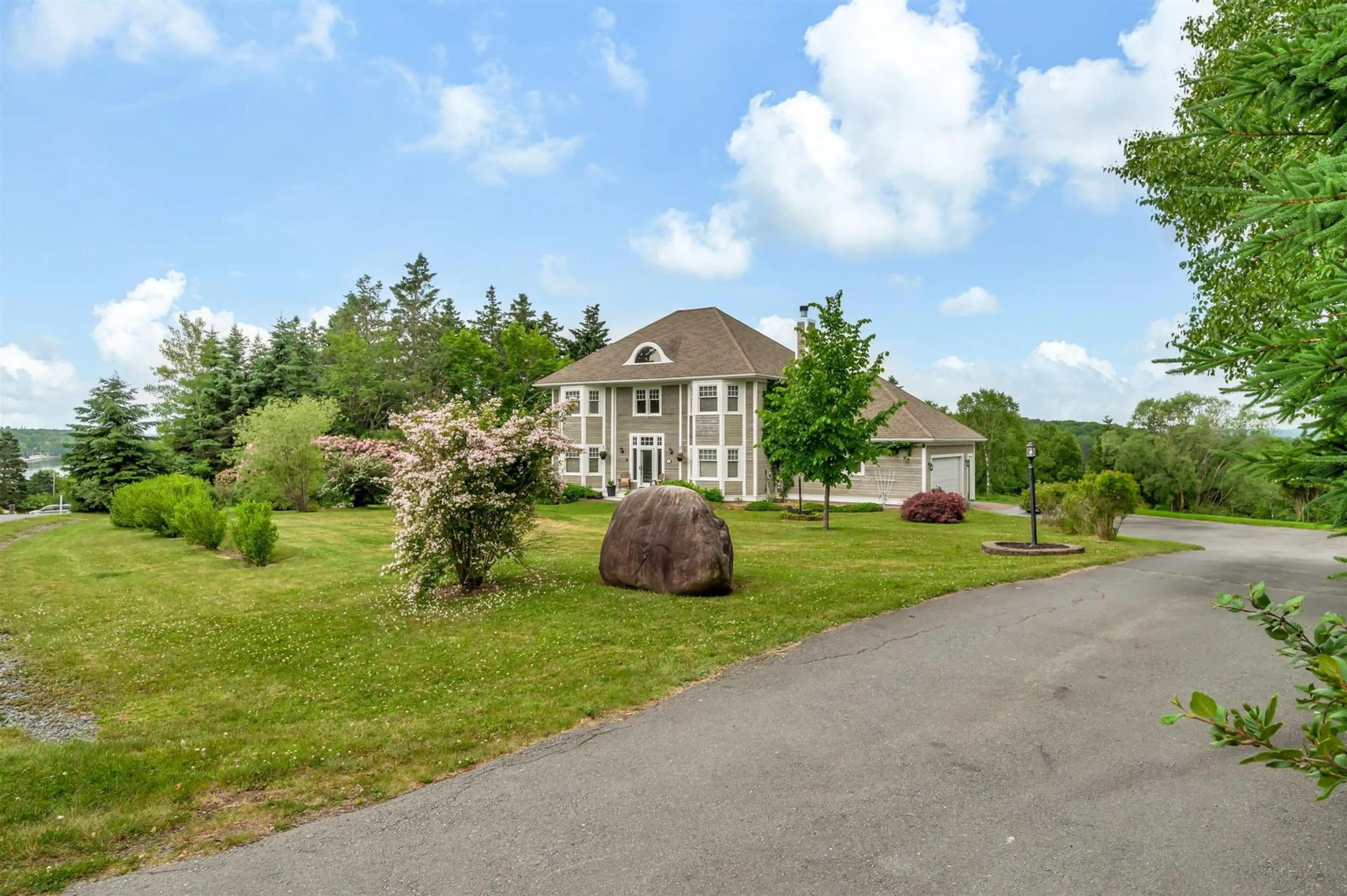 A pic from outside/outdoor area/front of a property/back of a property/a pic from drone, mountain view for 22 Foxberry Hill, Glen Haven Nova Scotia B3Z 2W1