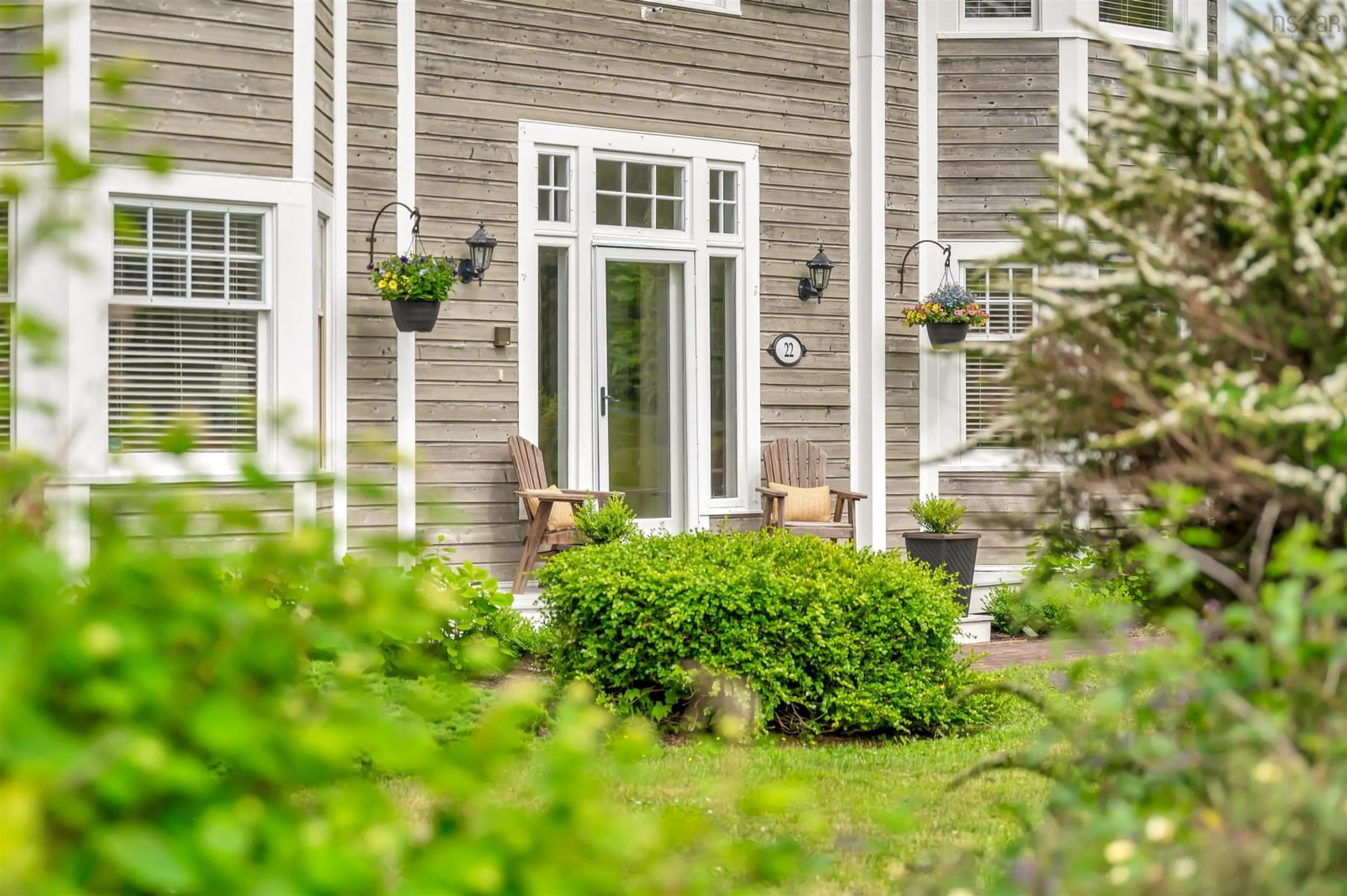 Patio, street for 22 Foxberry Hill, Glen Haven Nova Scotia B3Z 2W1