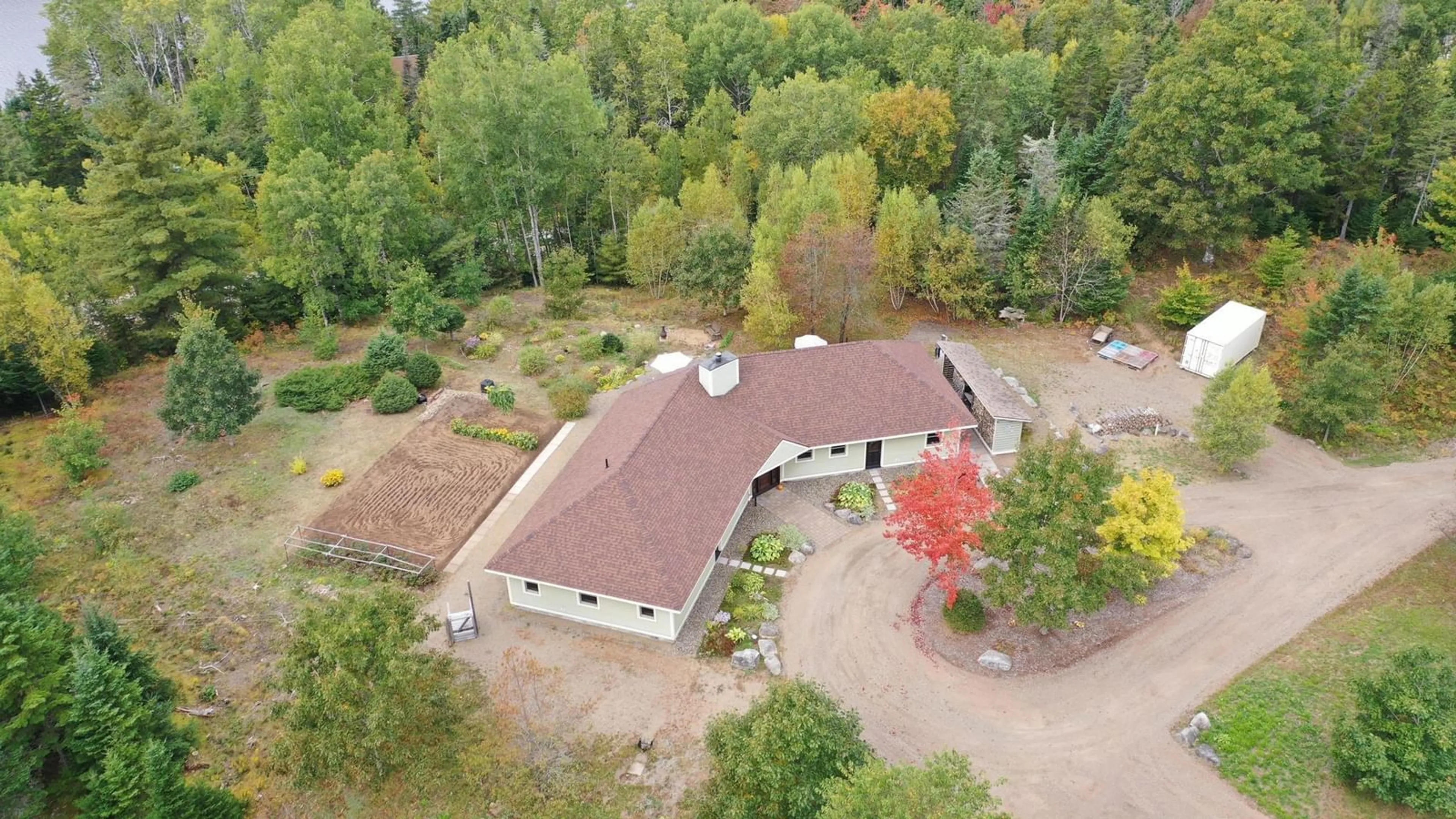 A pic from outside/outdoor area/front of a property/back of a property/a pic from drone, building for 2328 Black River Rd, Lumsden Dam Nova Scotia B4P 2R1