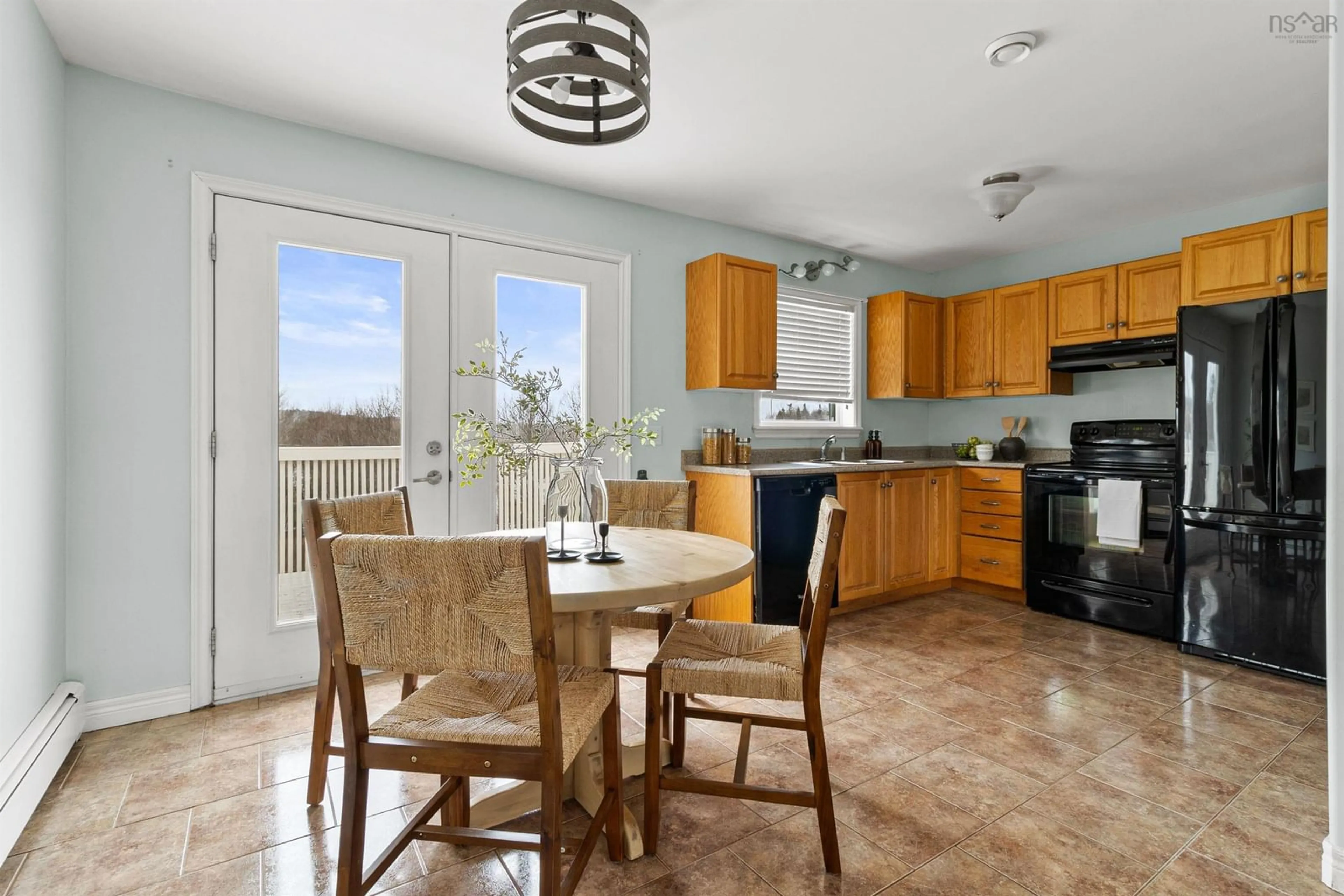 Open concept kitchen, ceramic/tile floor for 27 Lucasville Road, Middle Sackville Nova Scotia B4E 3E8