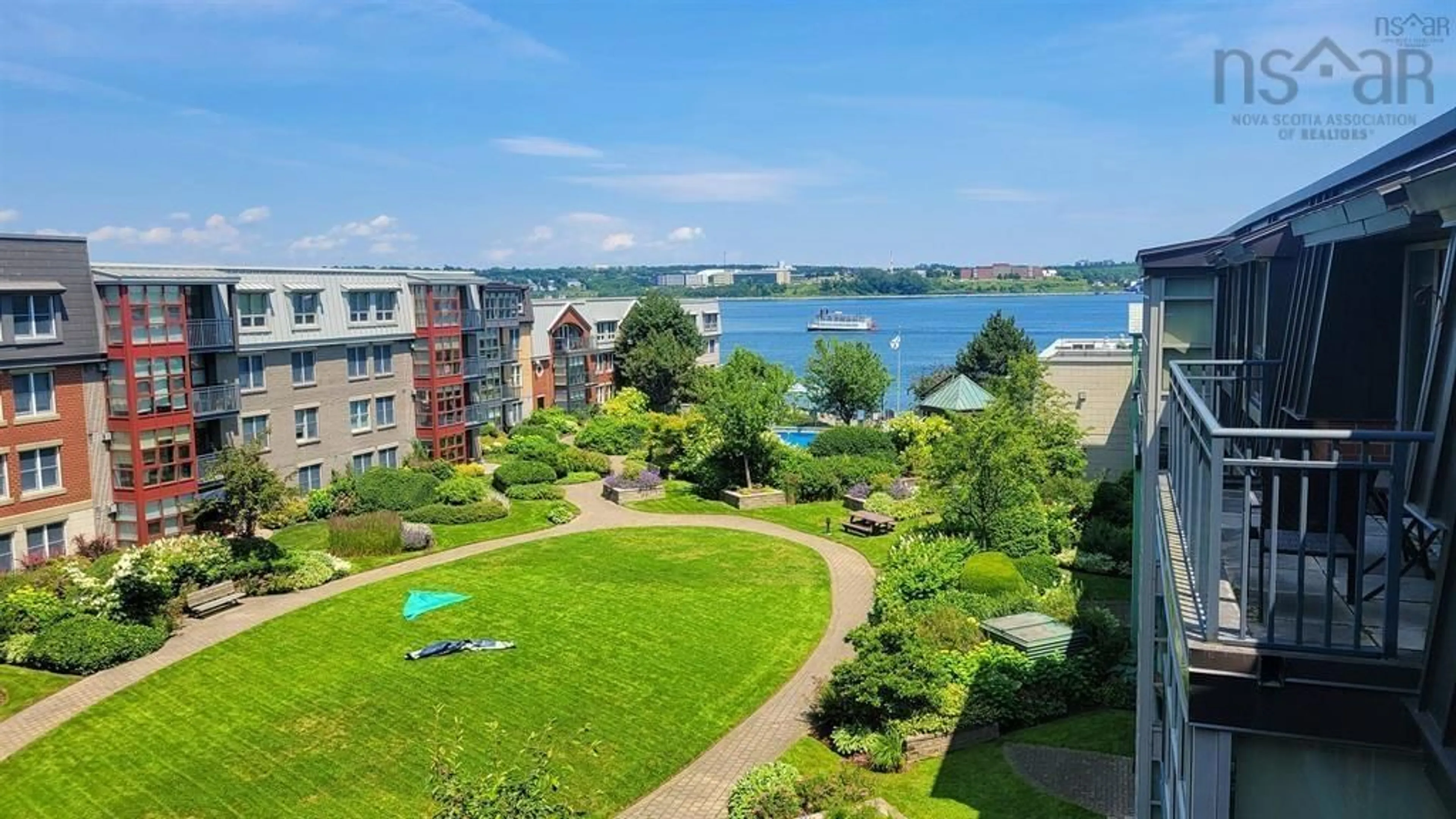 A pic from outside/outdoor area/front of a property/back of a property/a pic from drone, water/lake/river/ocean view for 424 1477 Lower Water St, Halifax Peninsula Nova Scotia B3J 3Z4