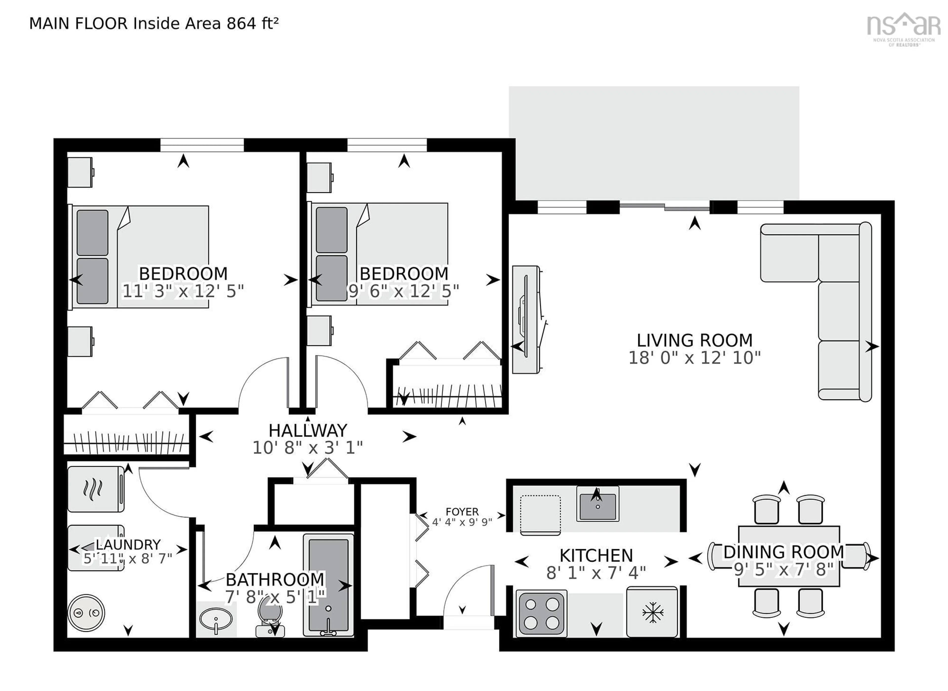 Floor plan for 70 Collins Grove #14, Dartmouth Nova Scotia B2W 4E6