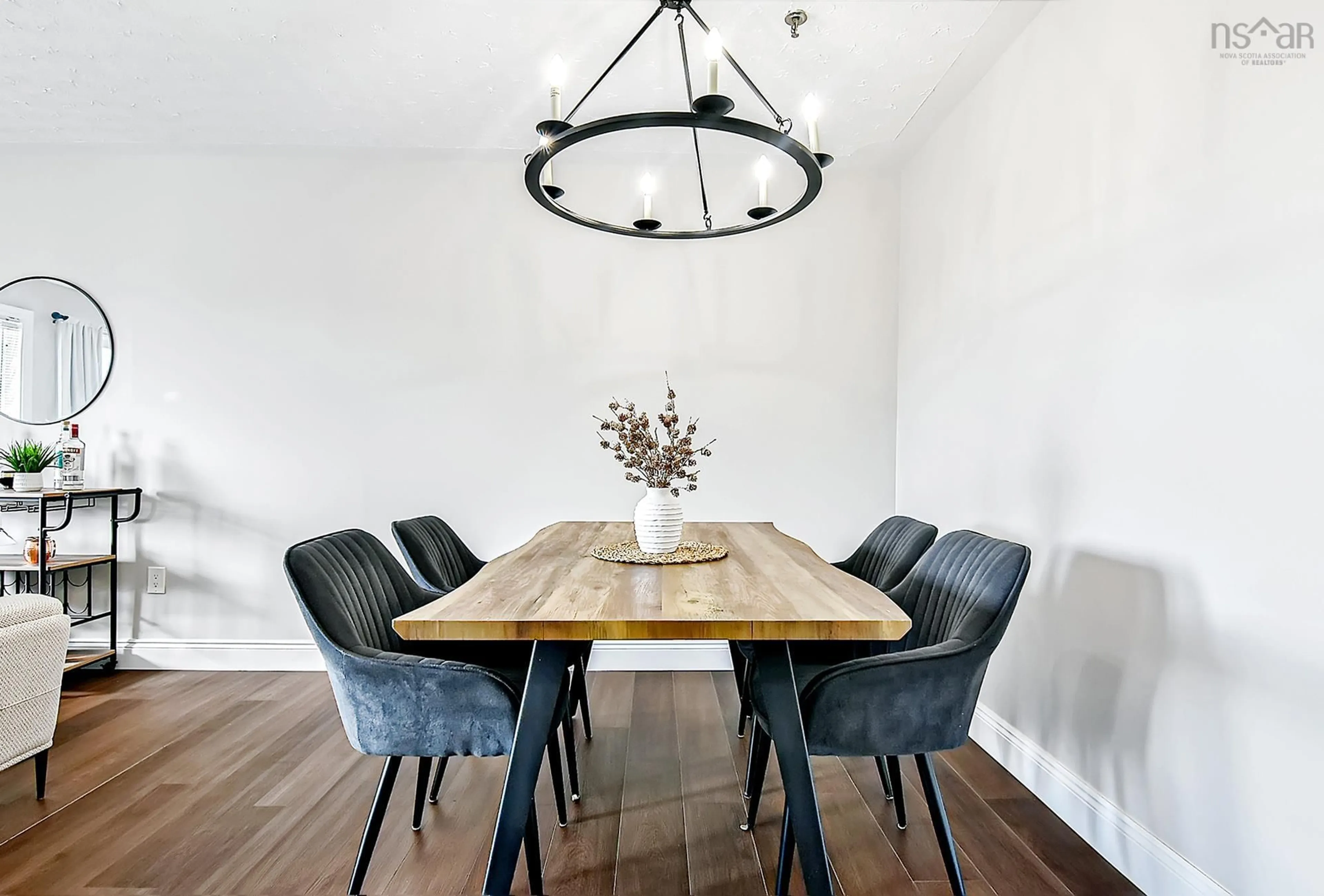 Dining room, wood/laminate floor for 70 Collins Grove #14, Dartmouth Nova Scotia B2W 4E6