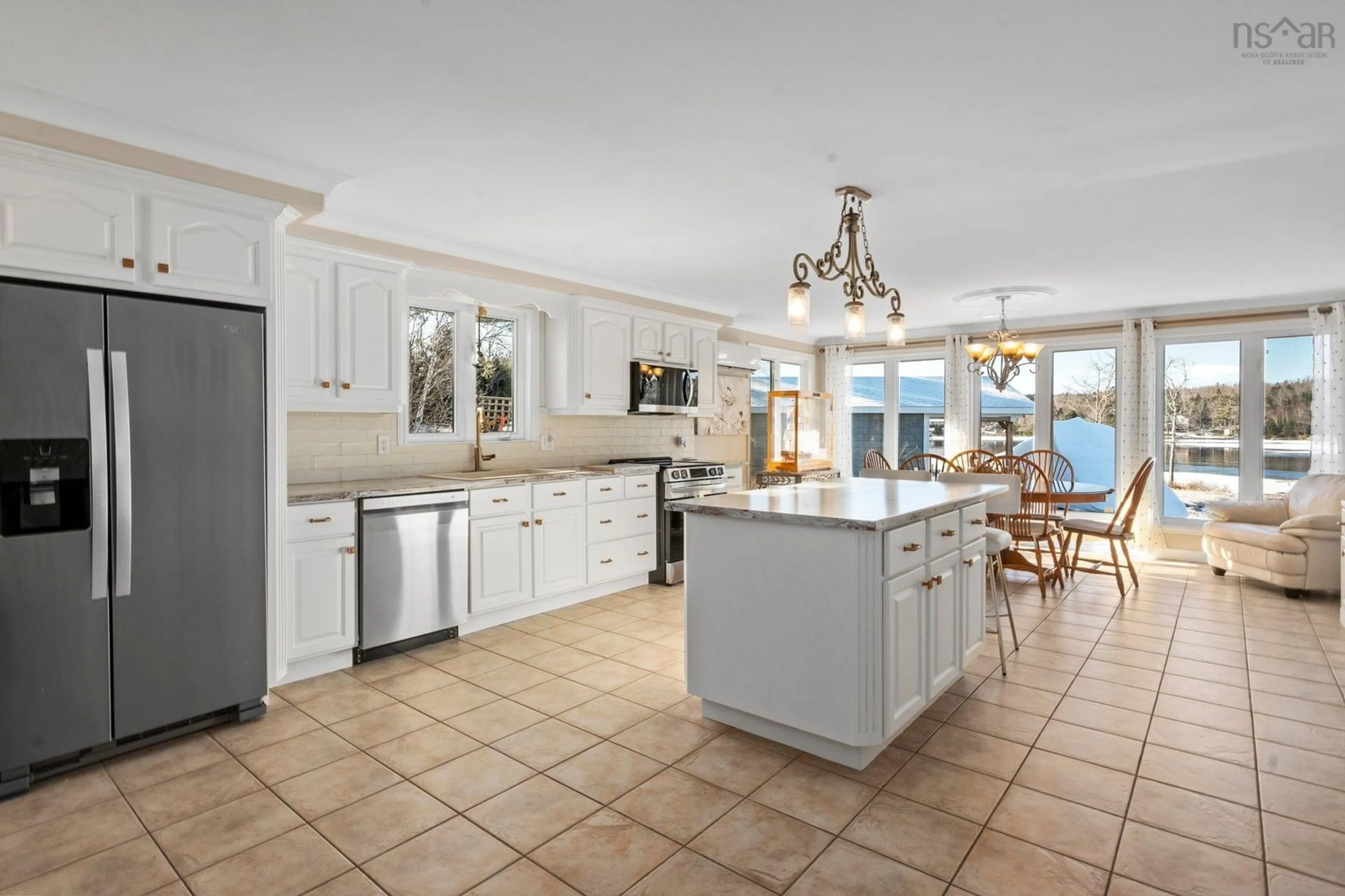 Open concept kitchen, ceramic/tile floor for 110 Whisper Ridge, Porters Lake Nova Scotia B3E 1J6