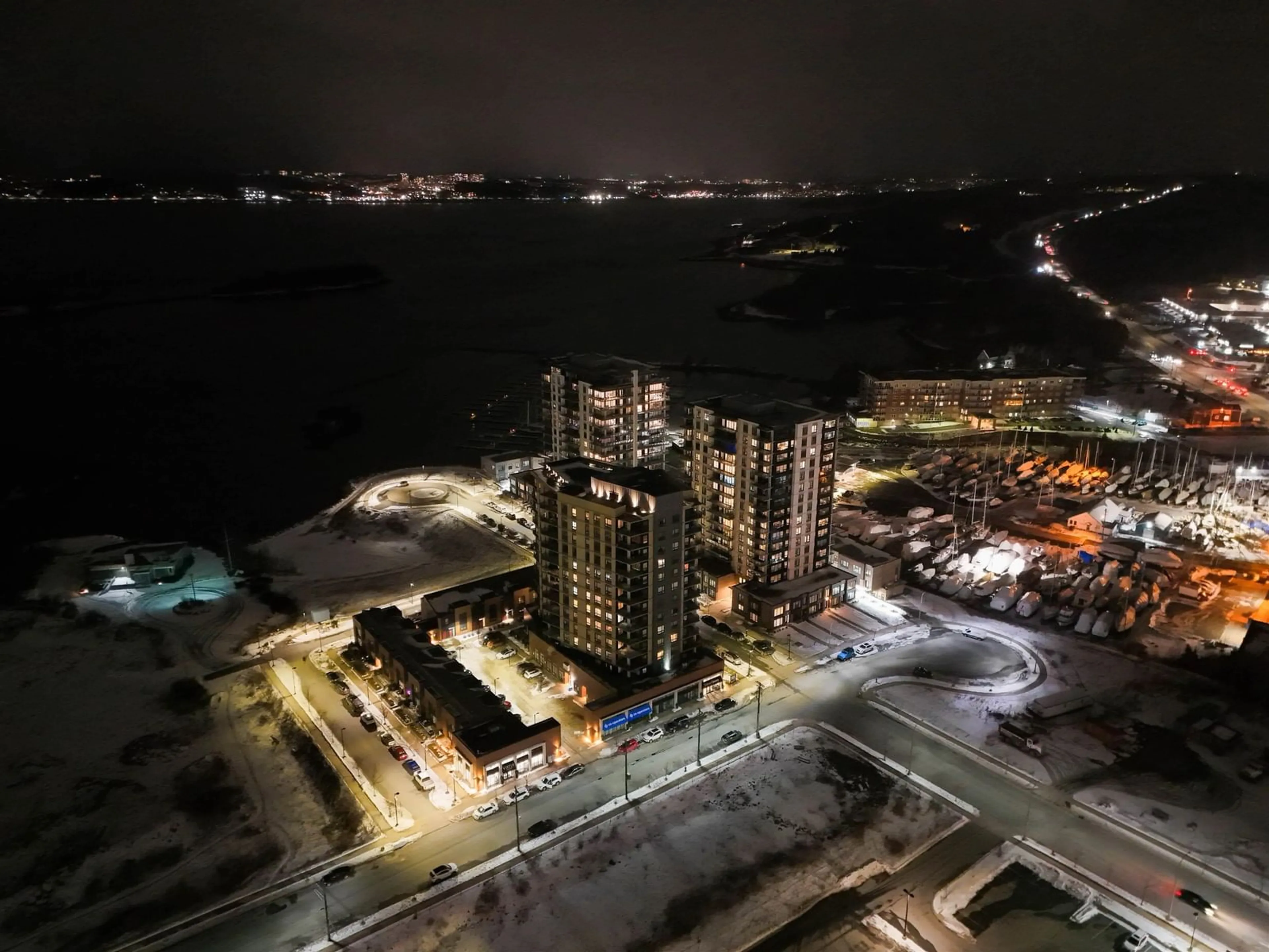 A pic from outside/outdoor area/front of a property/back of a property/a pic from drone, city buildings view from balcony for 72 Seapoint Rd #504, Dartmouth Nova Scotia B3B 0R8